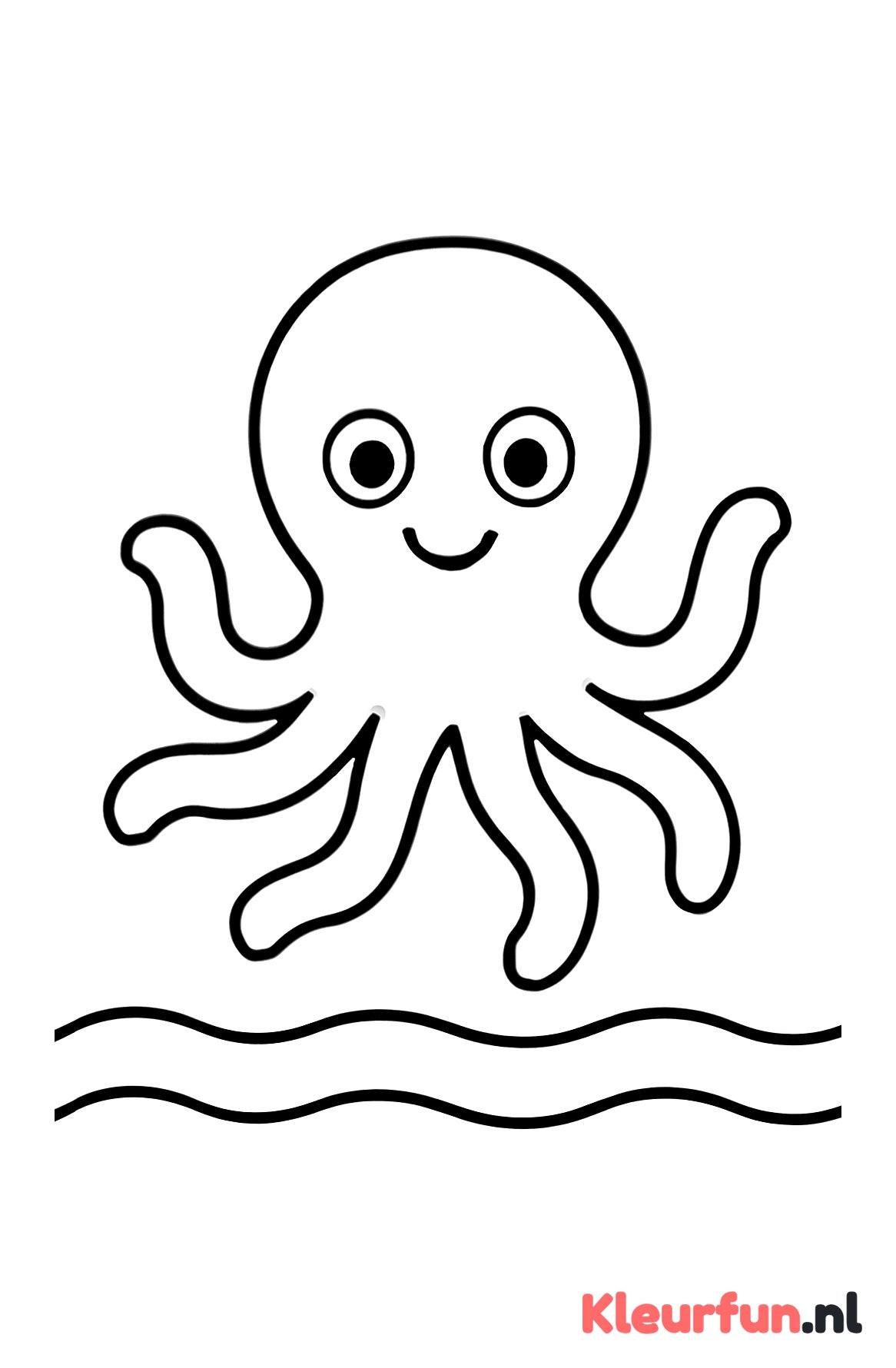 Grote eenvoudige octopus