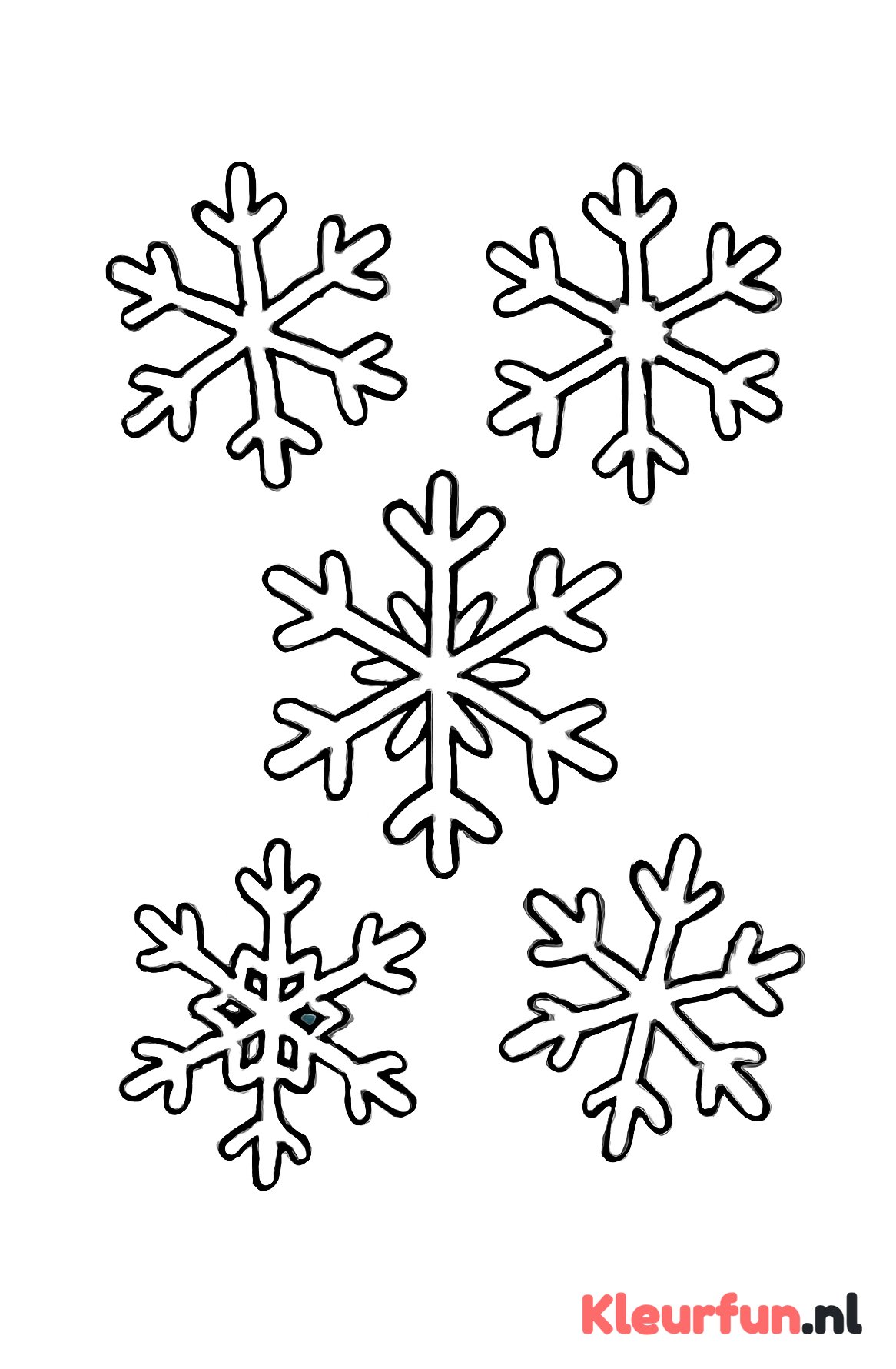 Grote Eenvoudige Sneeuwvlokken