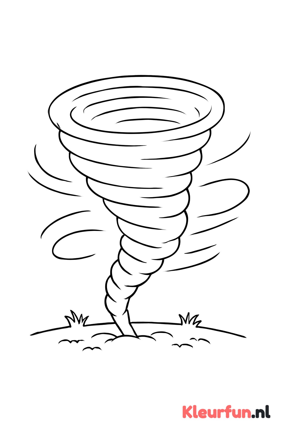Grote eenvoudige tornado