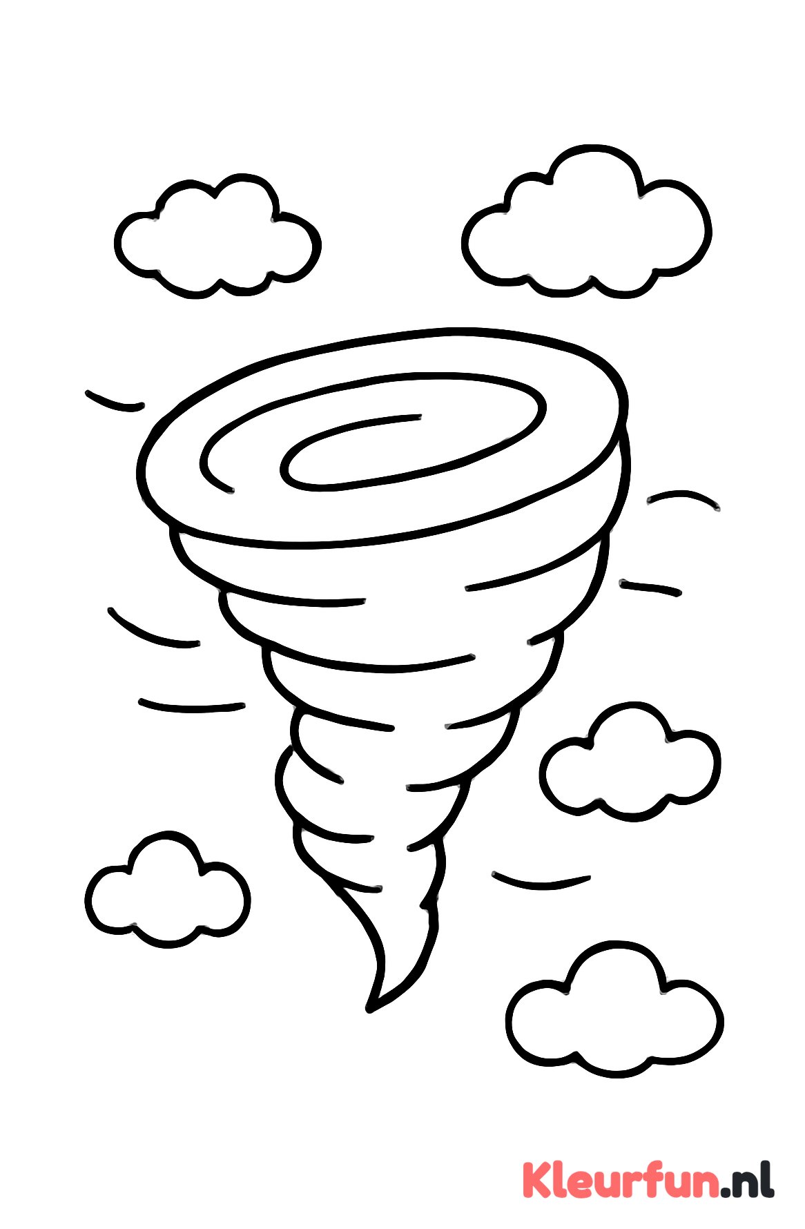 Grote eenvoudige tornado