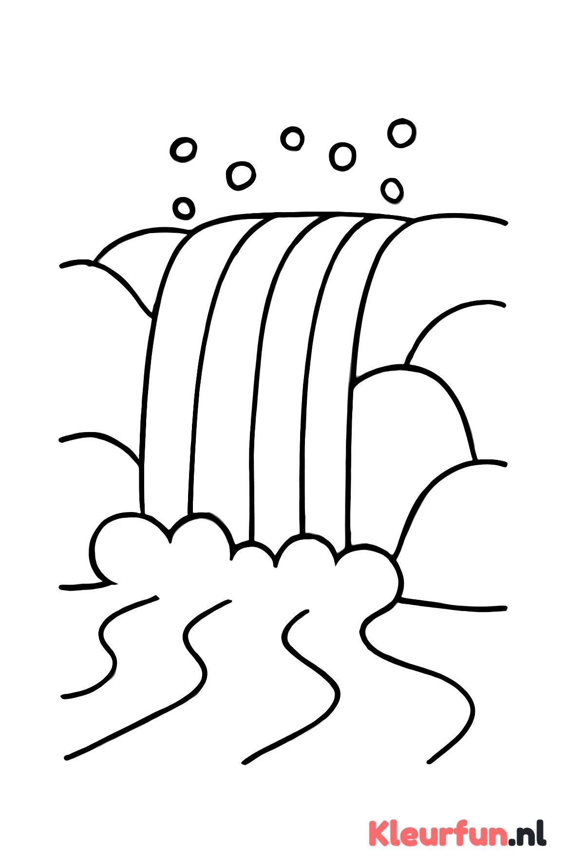 Grote eenvoudige waterval