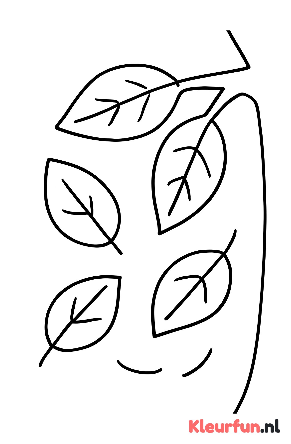 Grote herfstbladeren