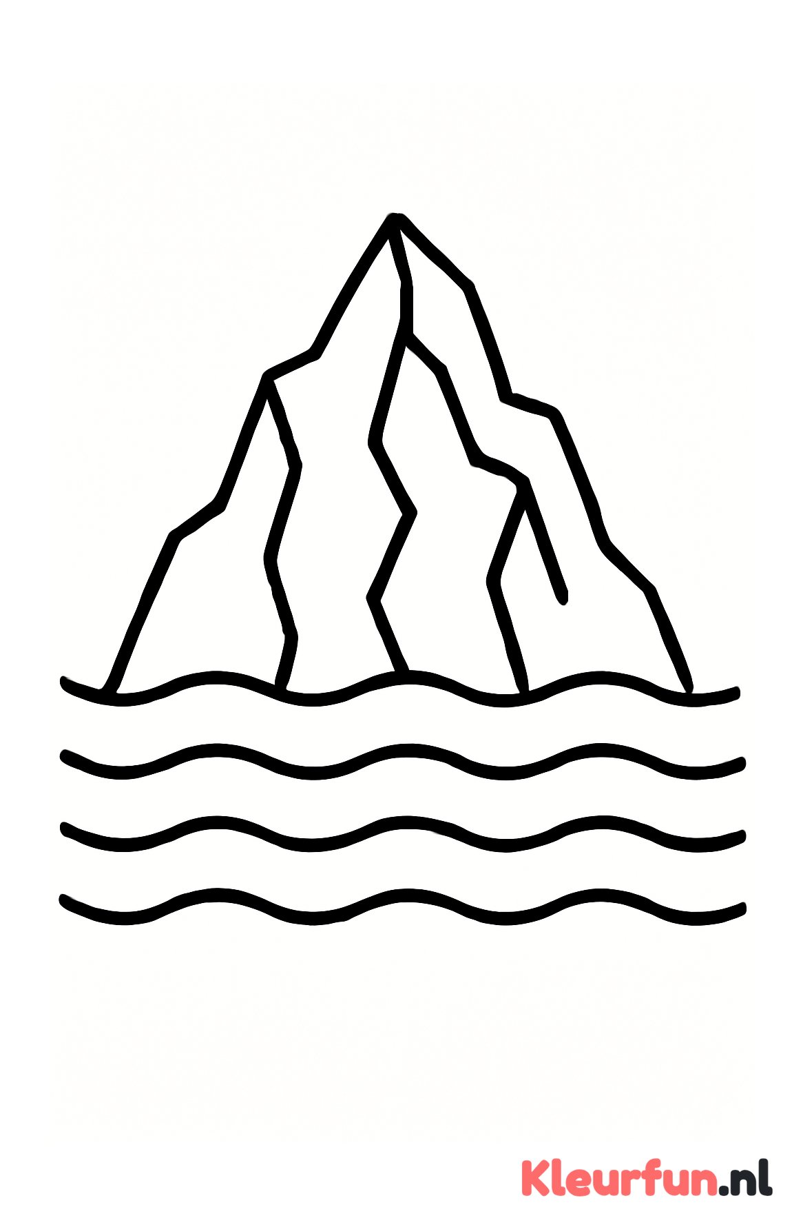 Grote ijsberg in water