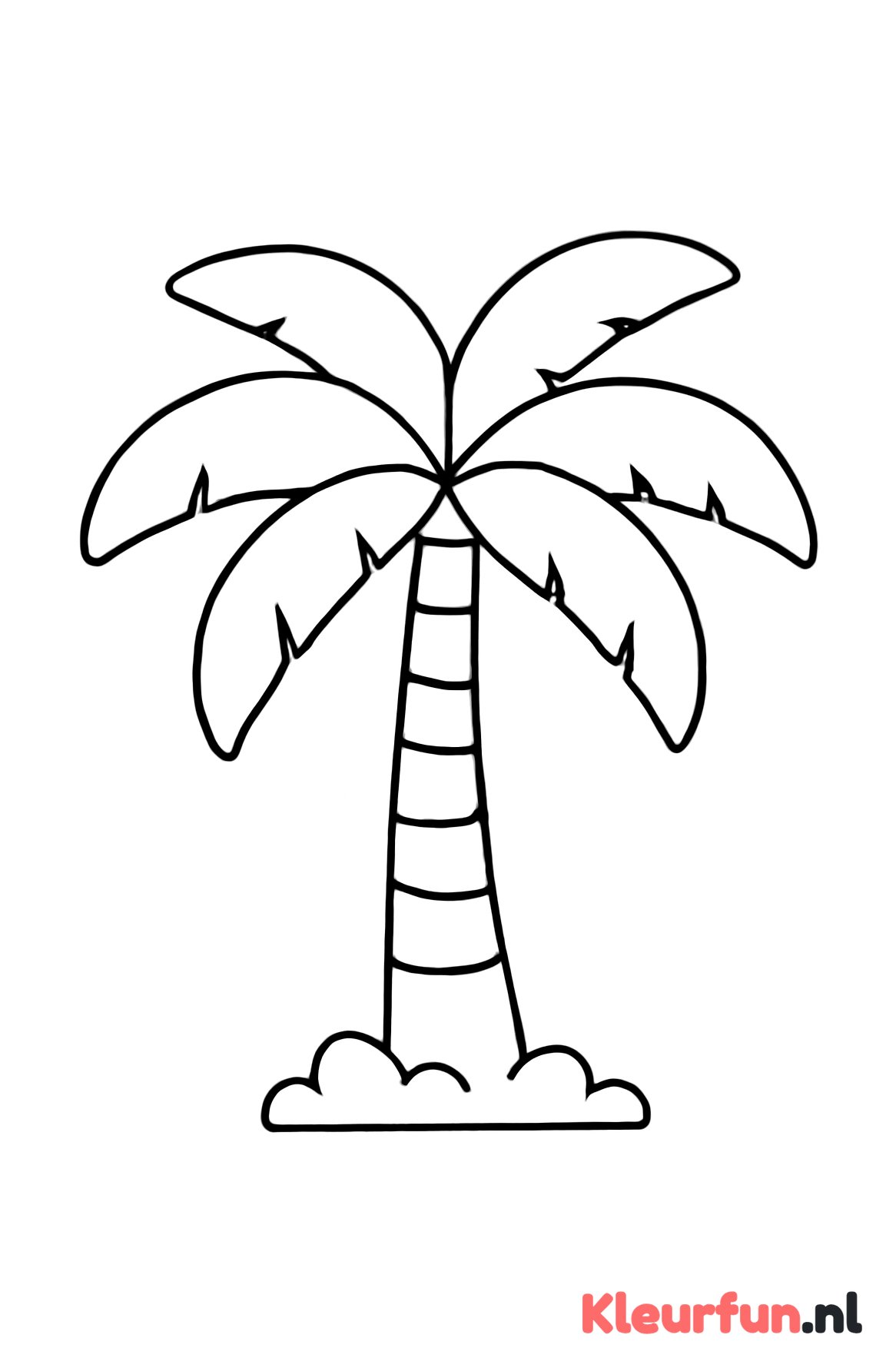 Grote palmboom eenvoudig
