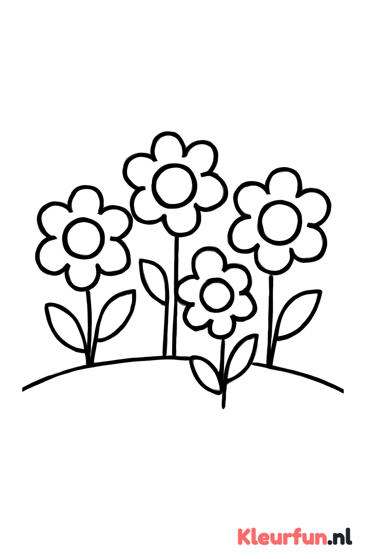 Grote ronde bloemetjes