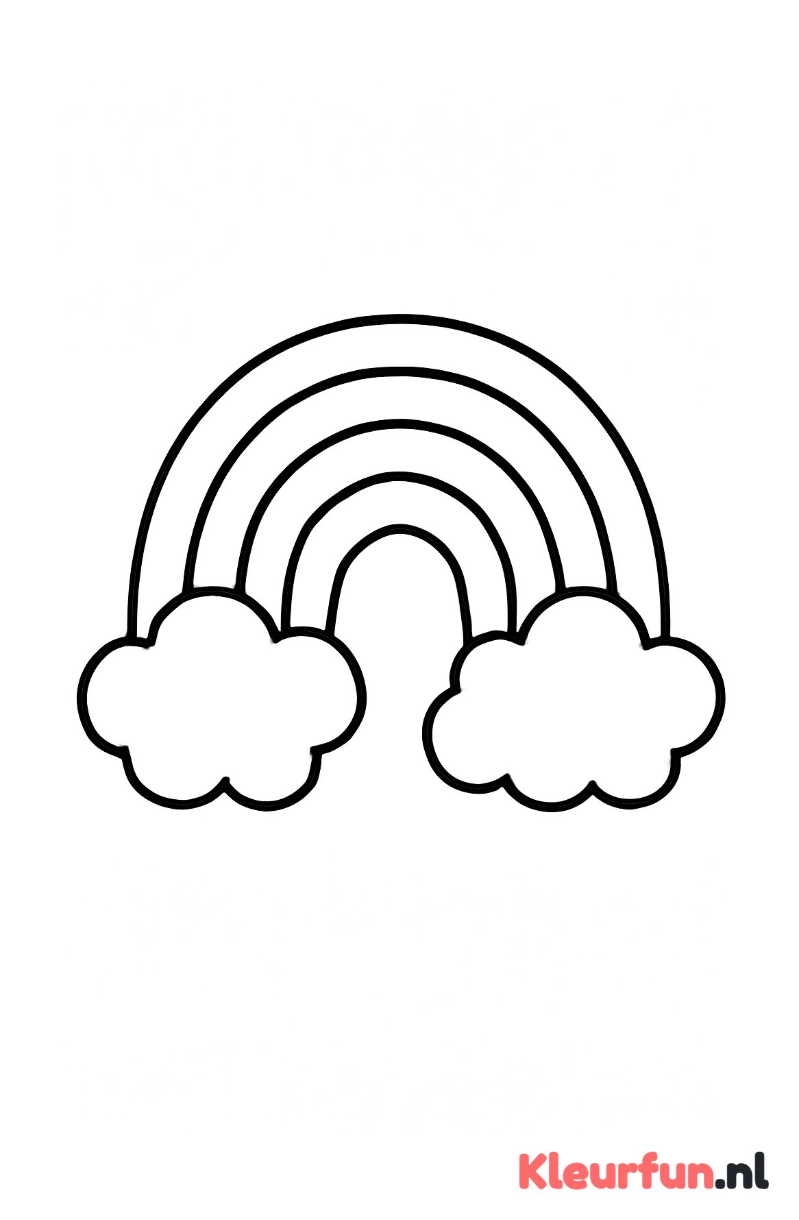 Grote simpele regenboog