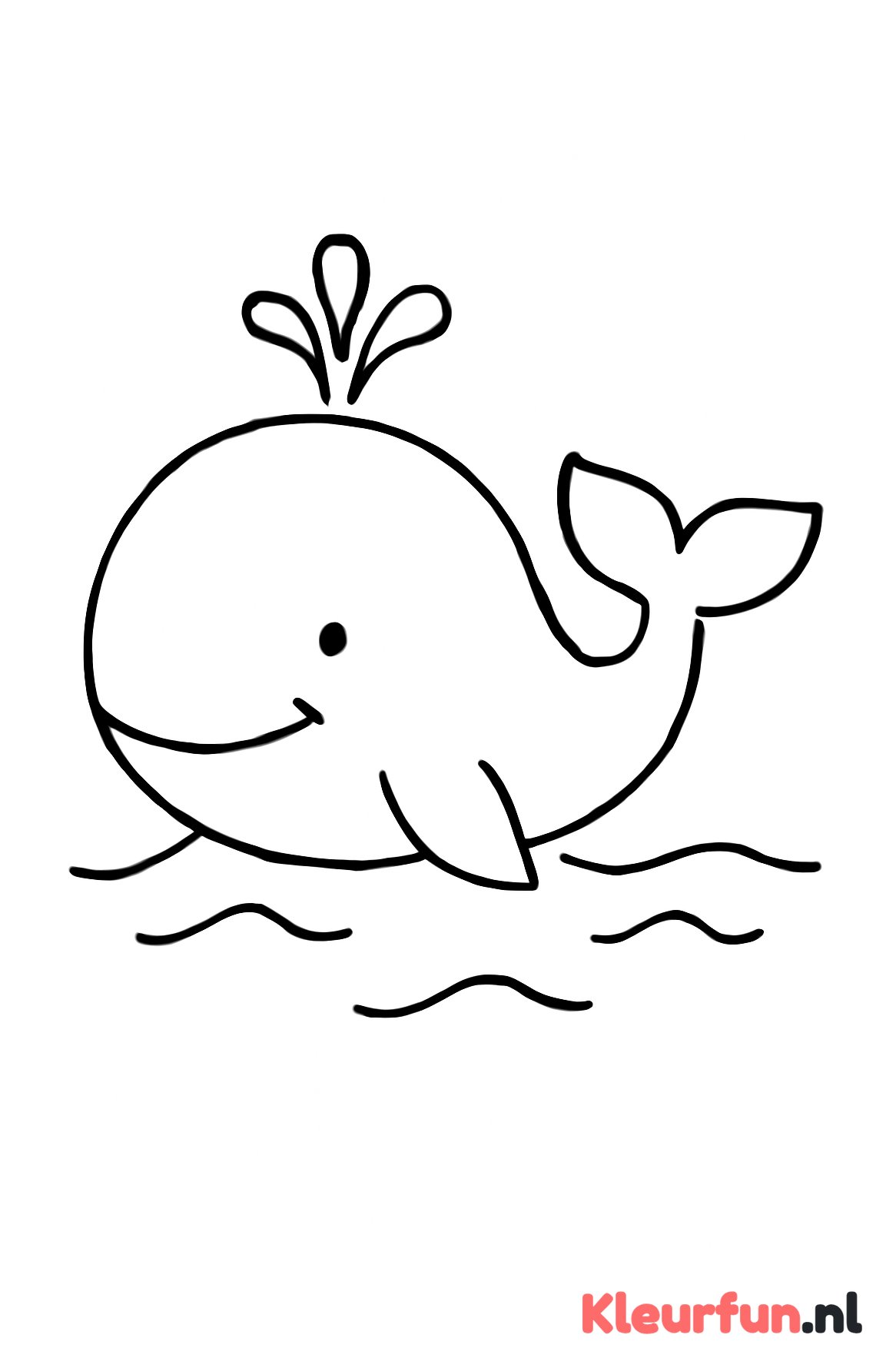 Grote vriendelijke walvis