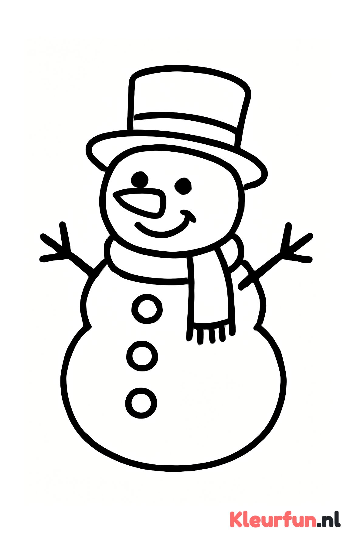 Grote Vrolijke Sneeuwpop