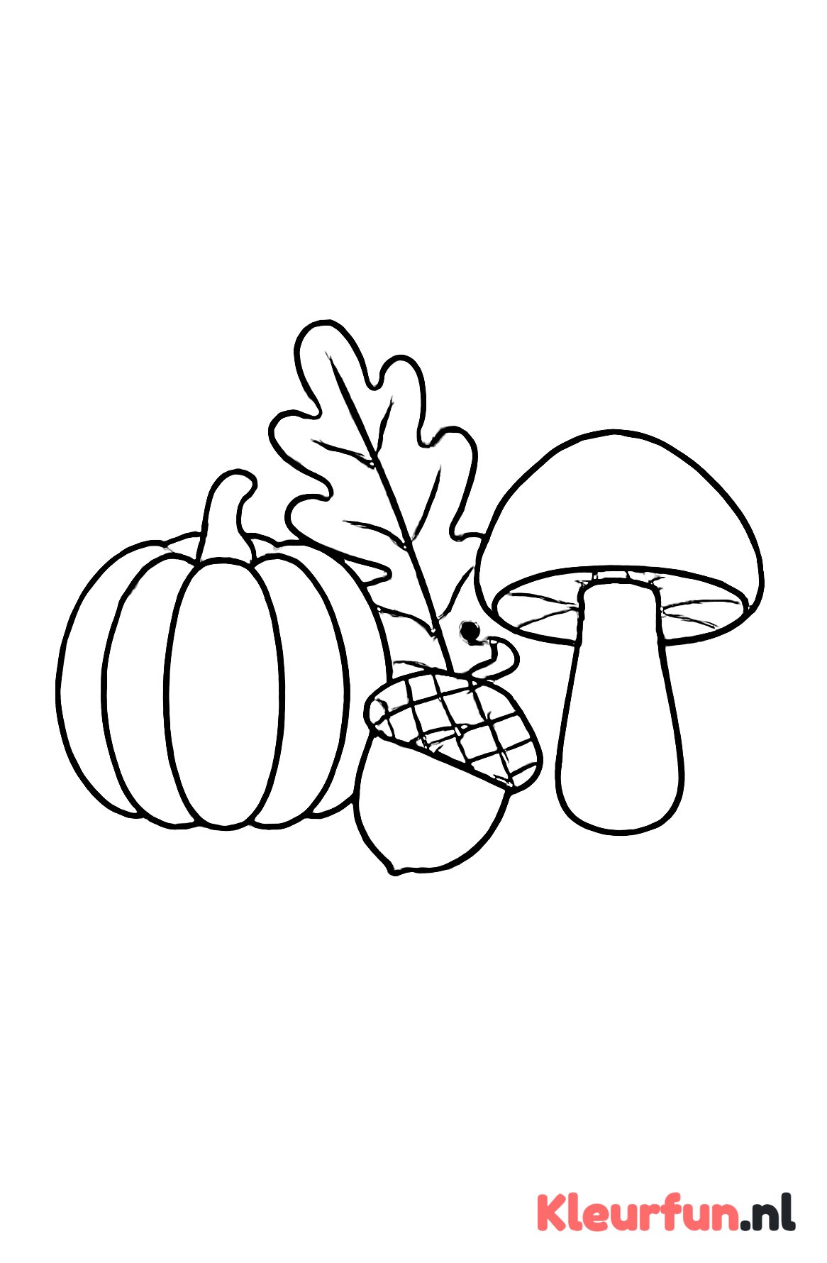 Eenvoudige herfstsymbolen