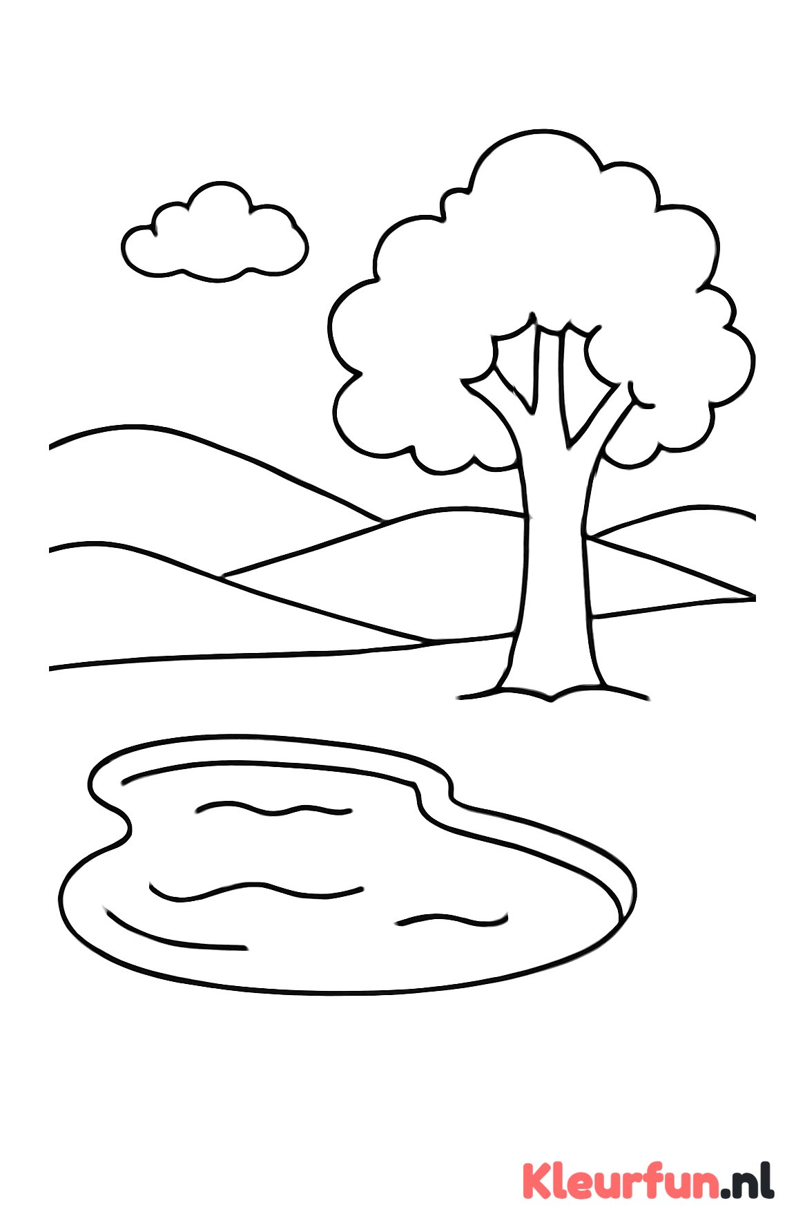 Heuvels met meer