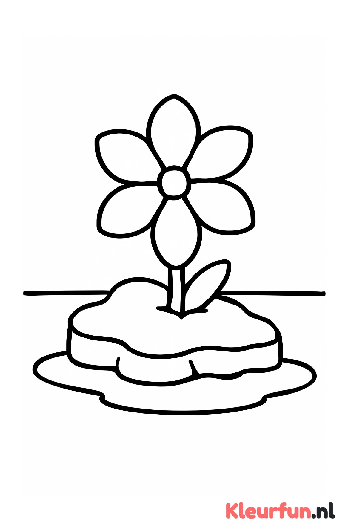 Ijsvlakte met ijsbloem