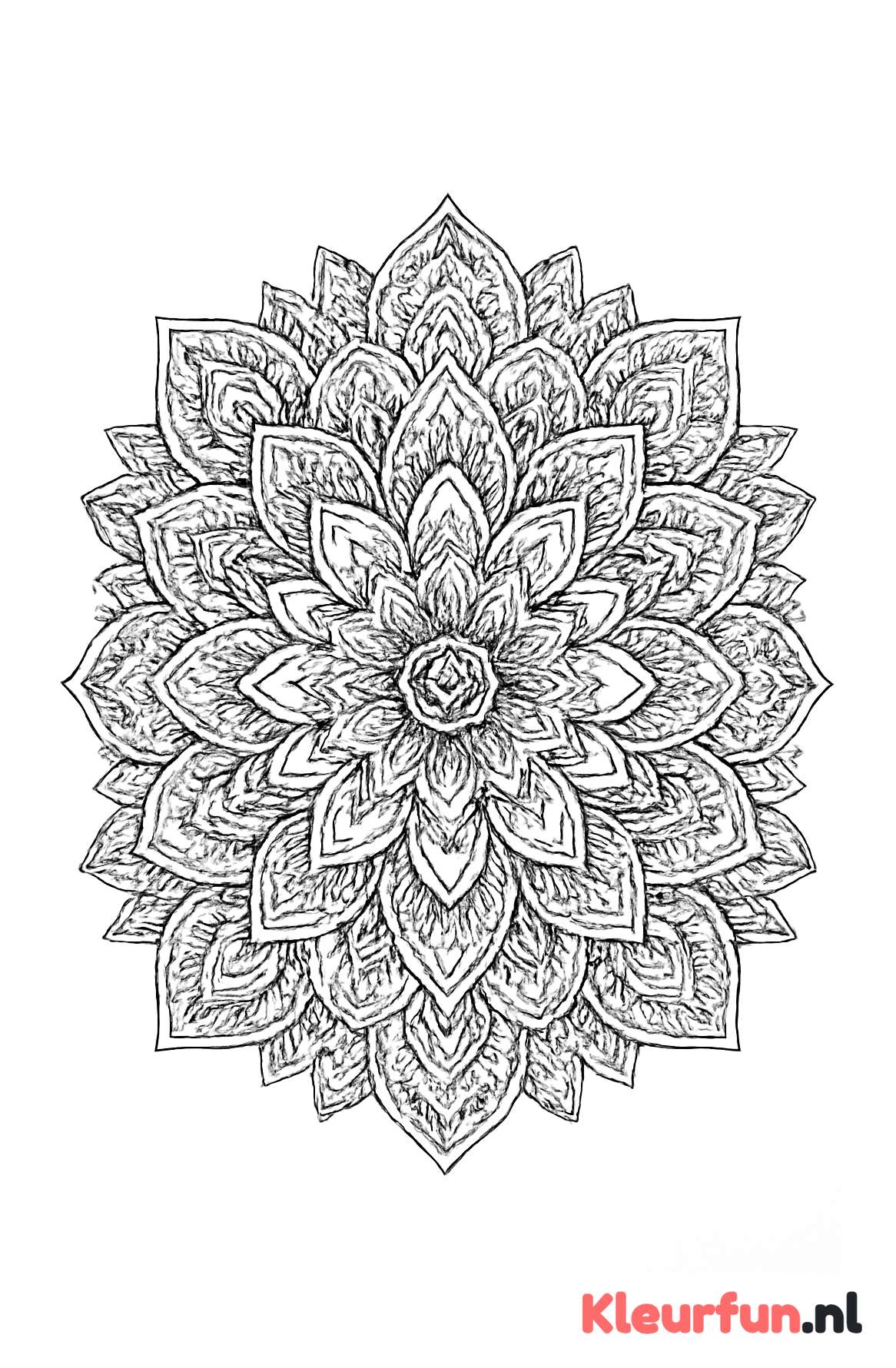 Centrale bloem mandala