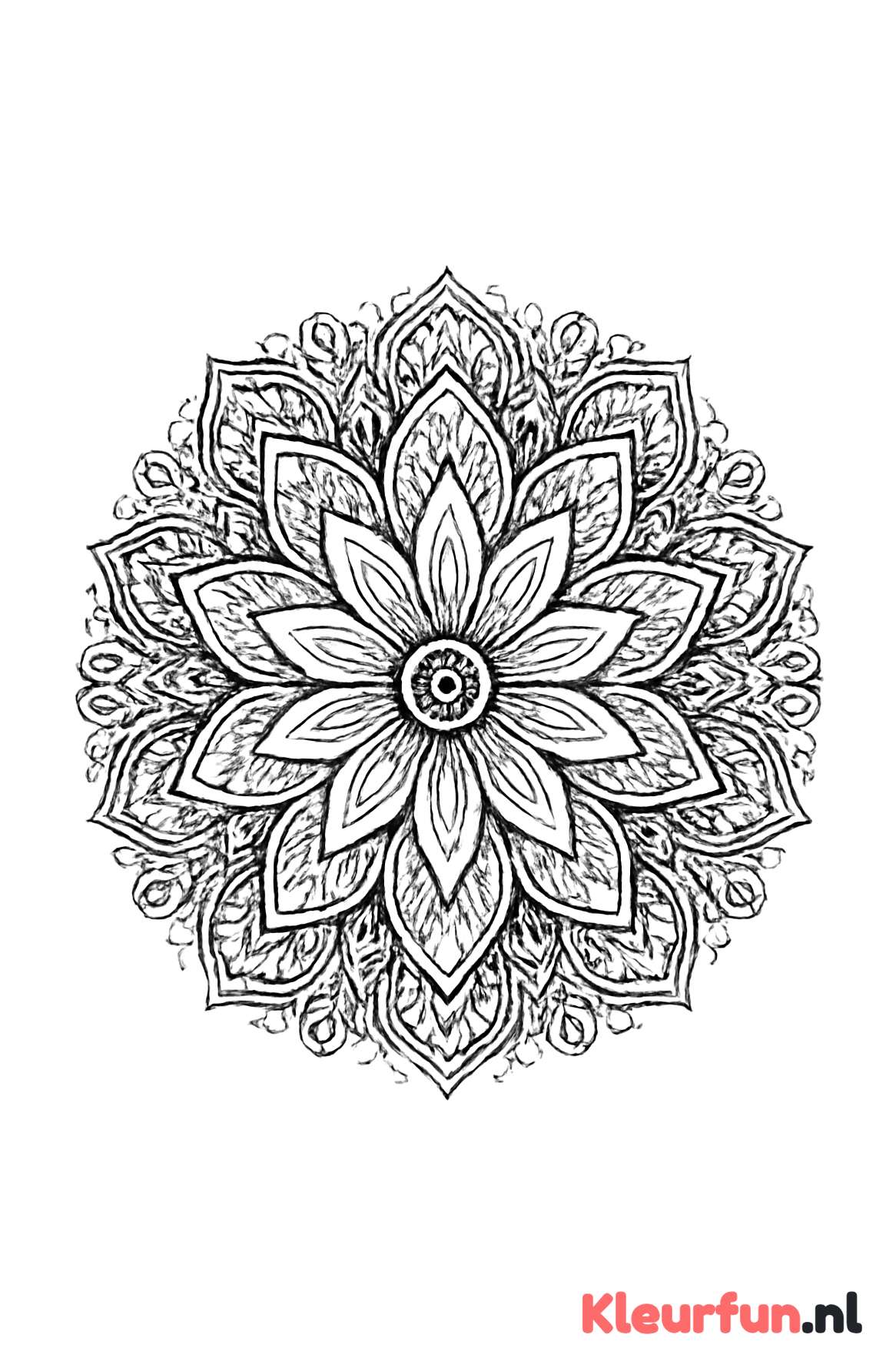 Mandala grote bloem