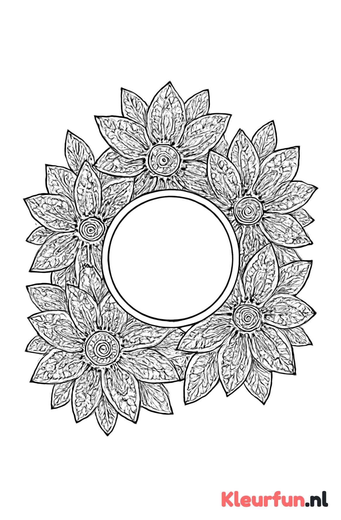Mandala meerdere bloemen