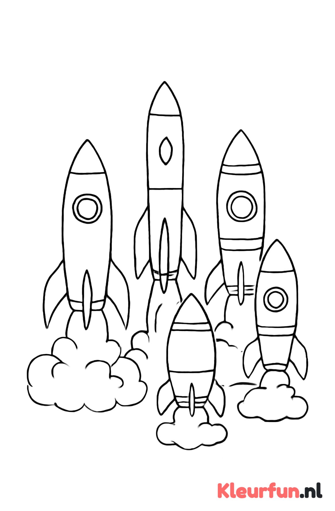 Meerdere raketten bij de lancering