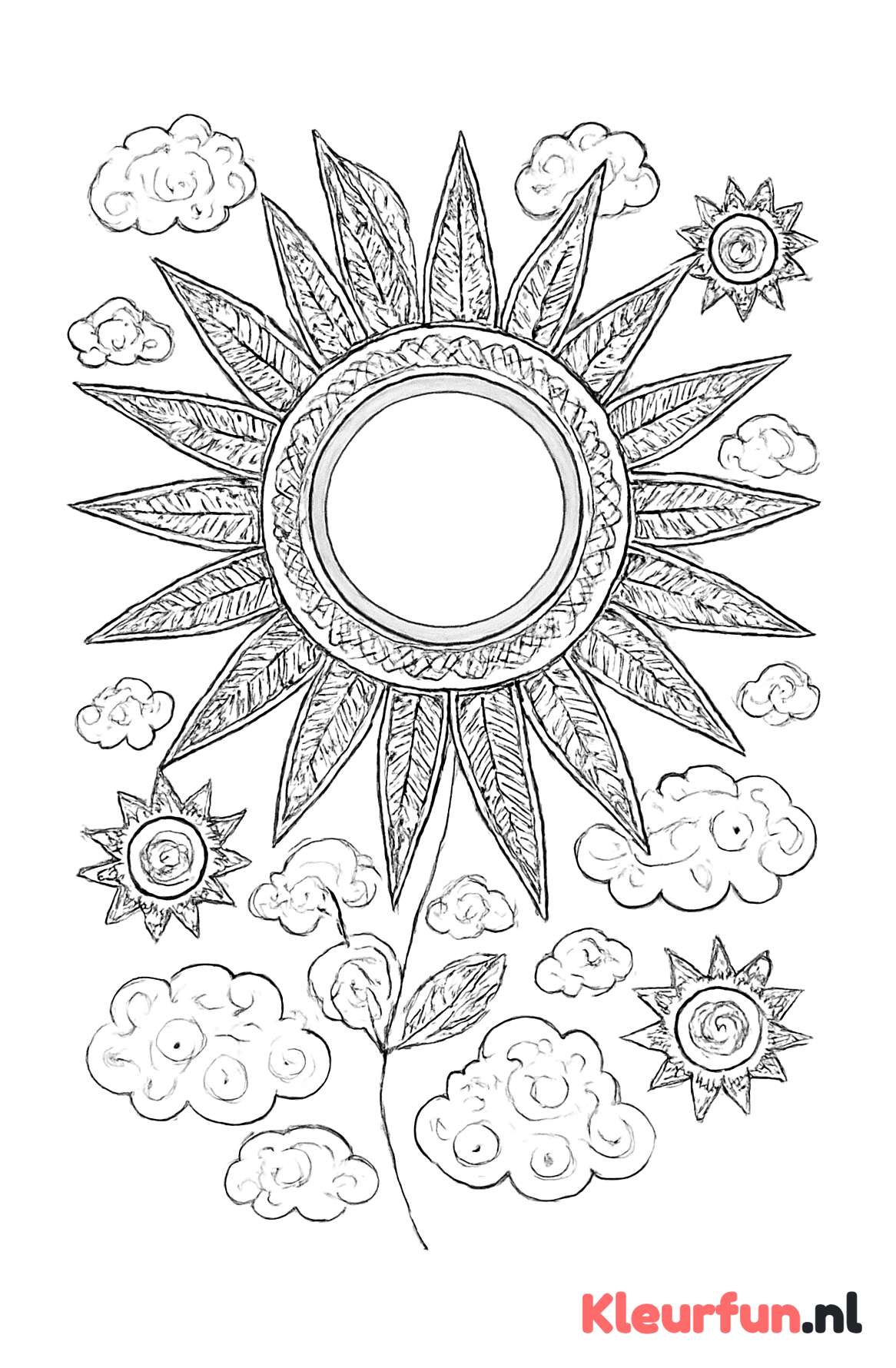 Zonnestralen met Patronen