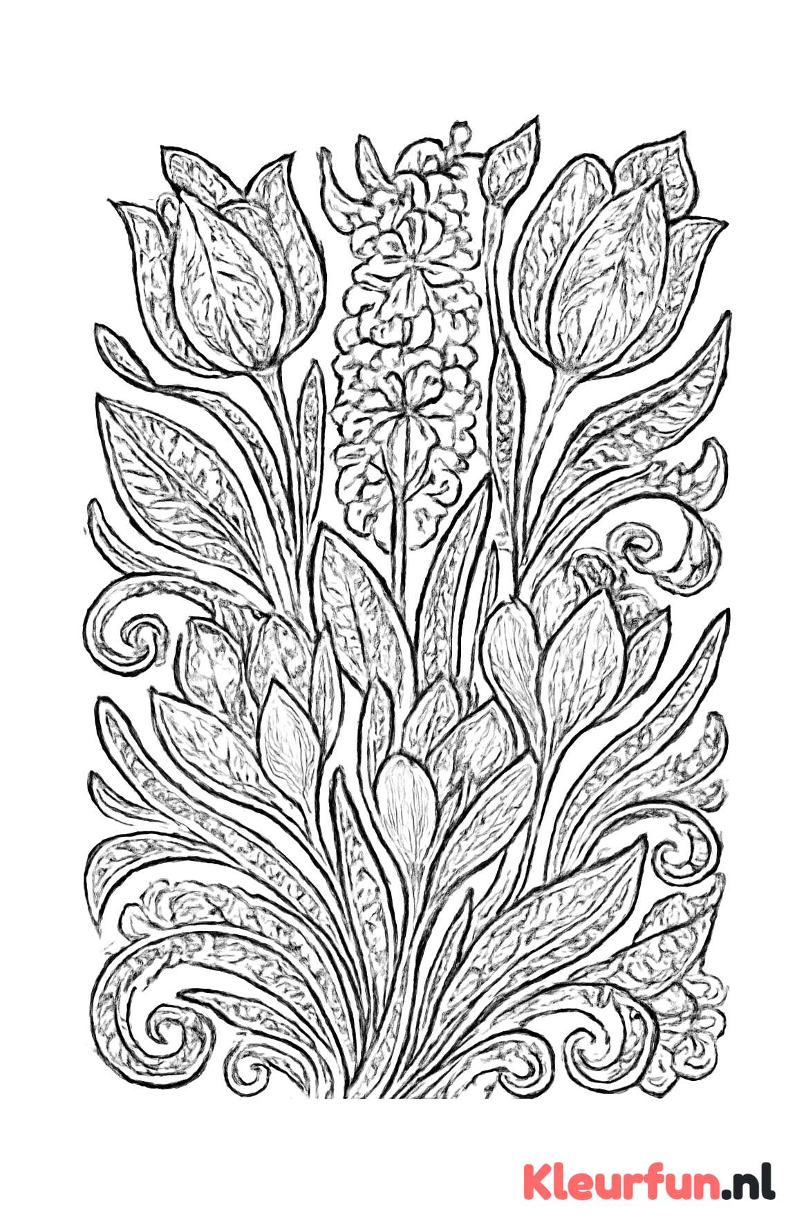 Patroon van voorjaarsbloemen