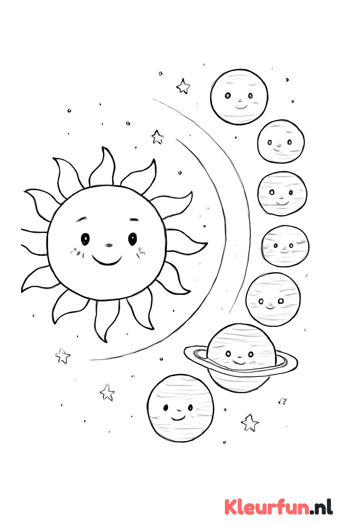 Planeten op een rij