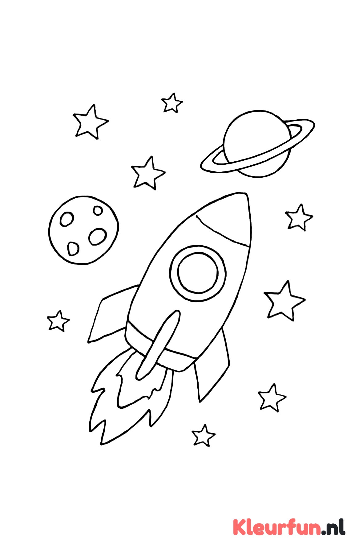 Raket tussen sterren en planeten