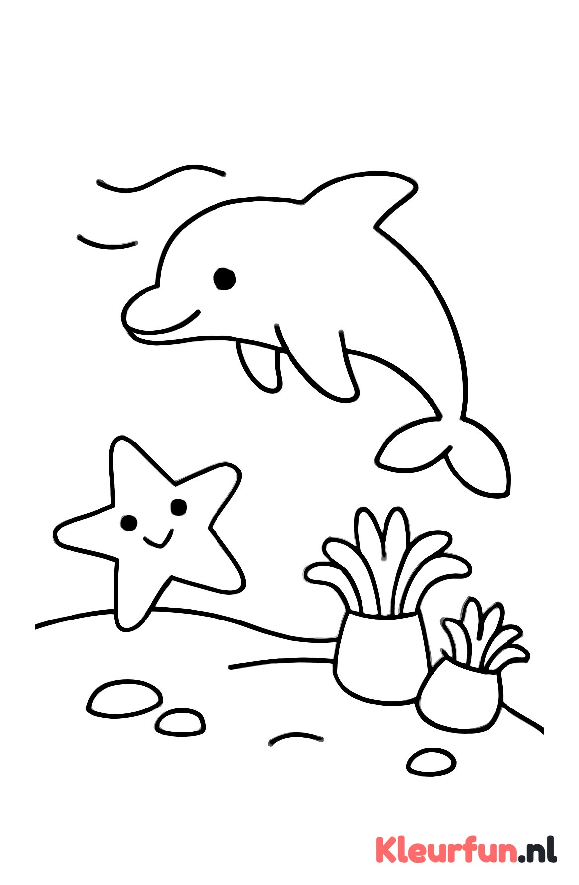 Rustige zeebodem met zeedieren