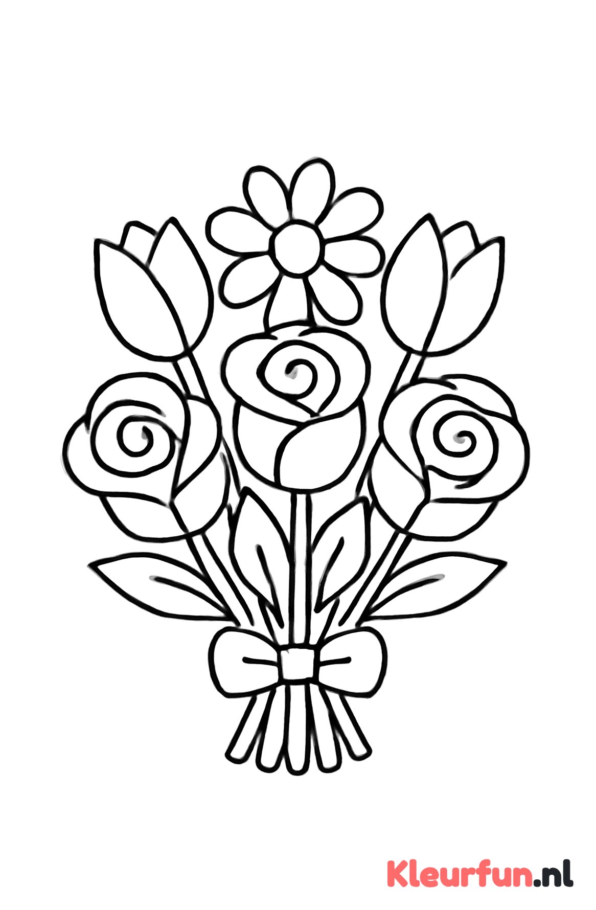 Simpele bloemenboeket