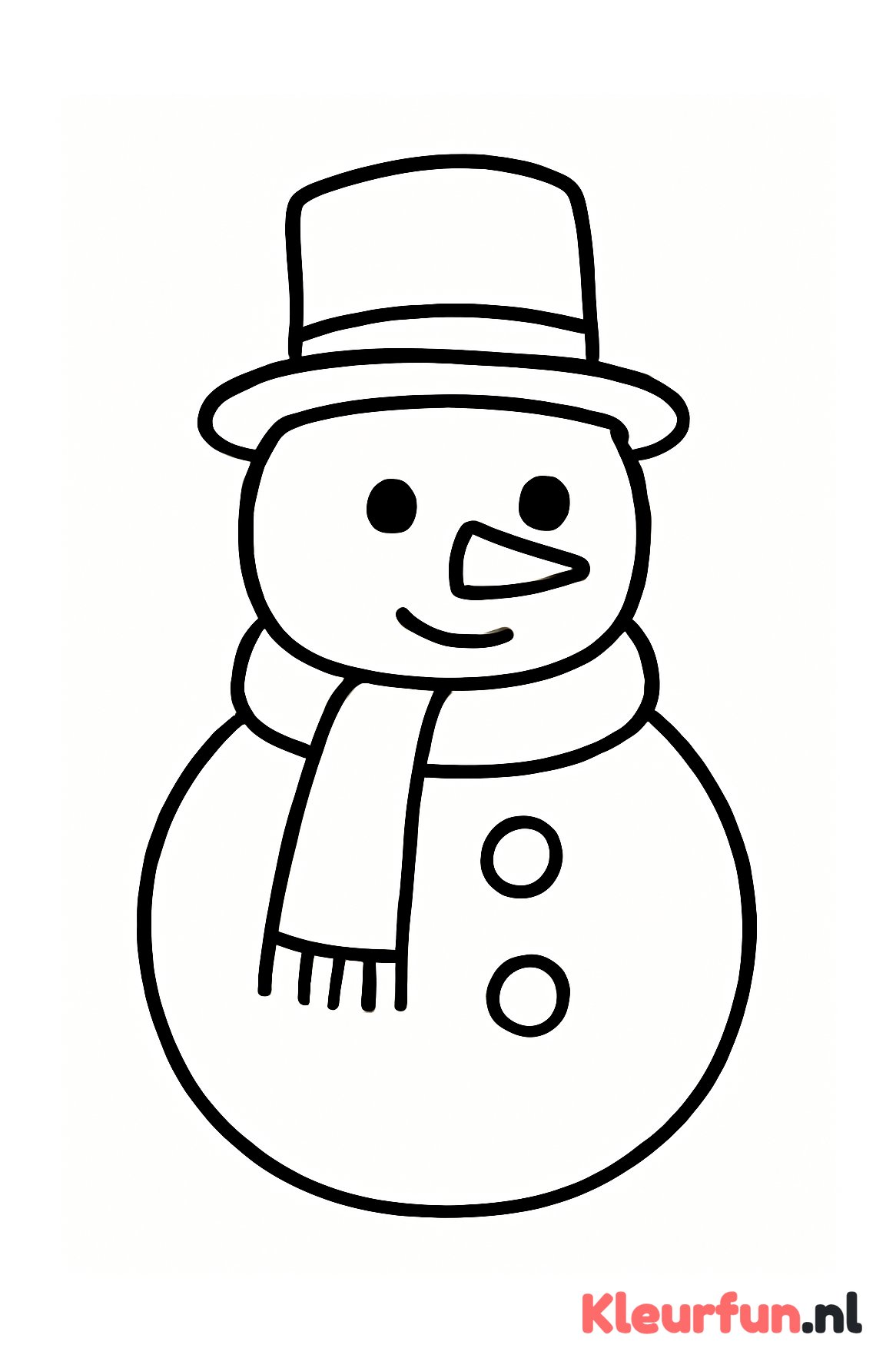 Sneeuwpop met Grote Sjaal