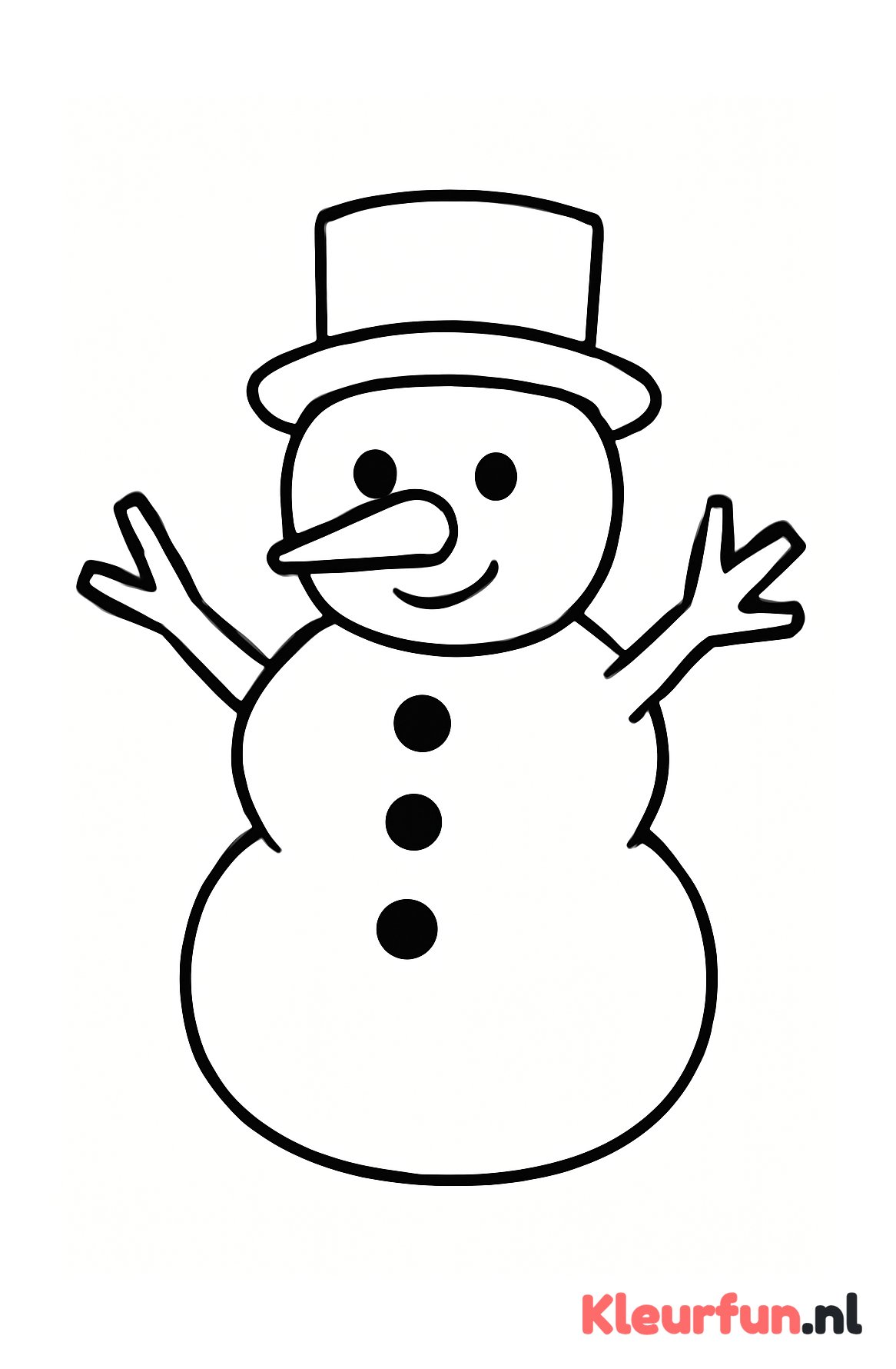 Sneeuwpop met Grote Takken