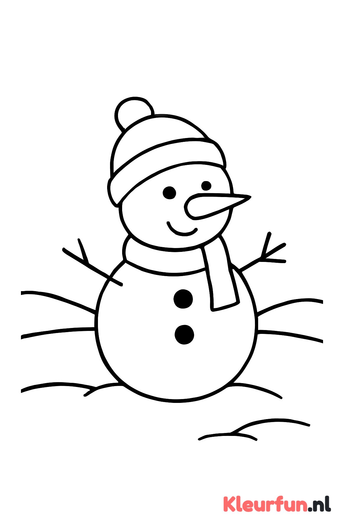 Sneeuwpop op ijsvlakte