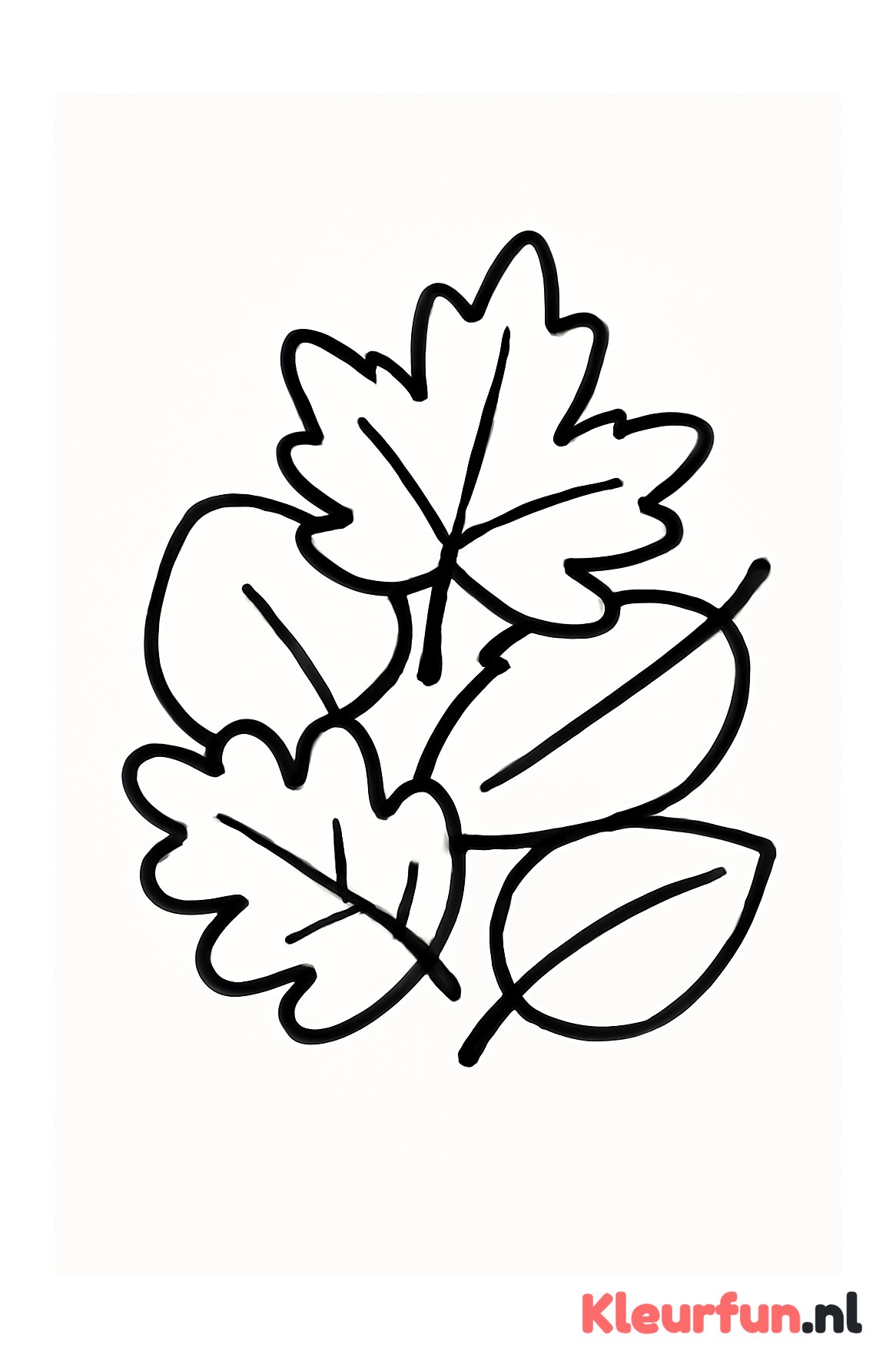 Stapeltje herfstbladeren