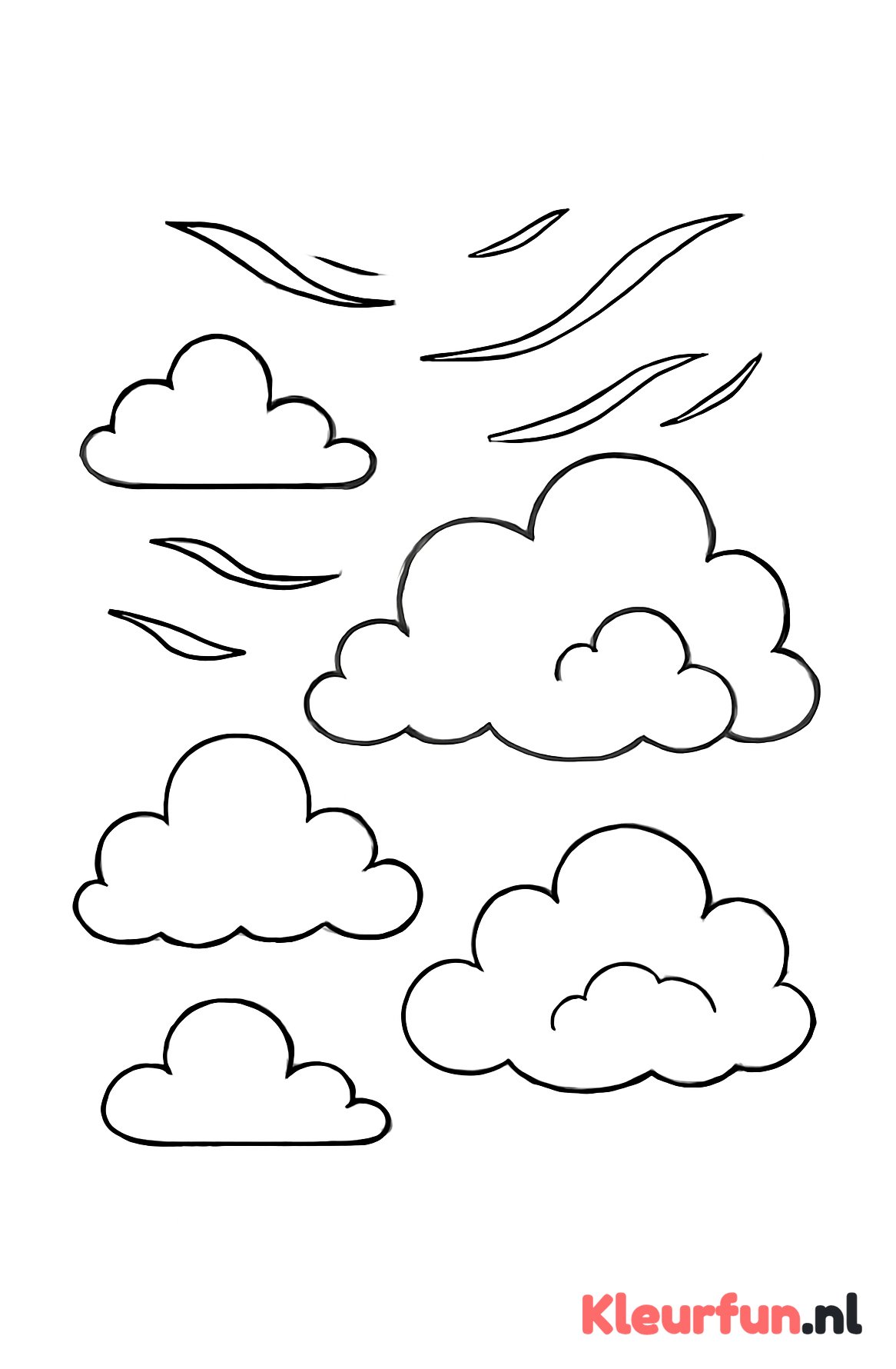 Stapelwolken en cirruswolken