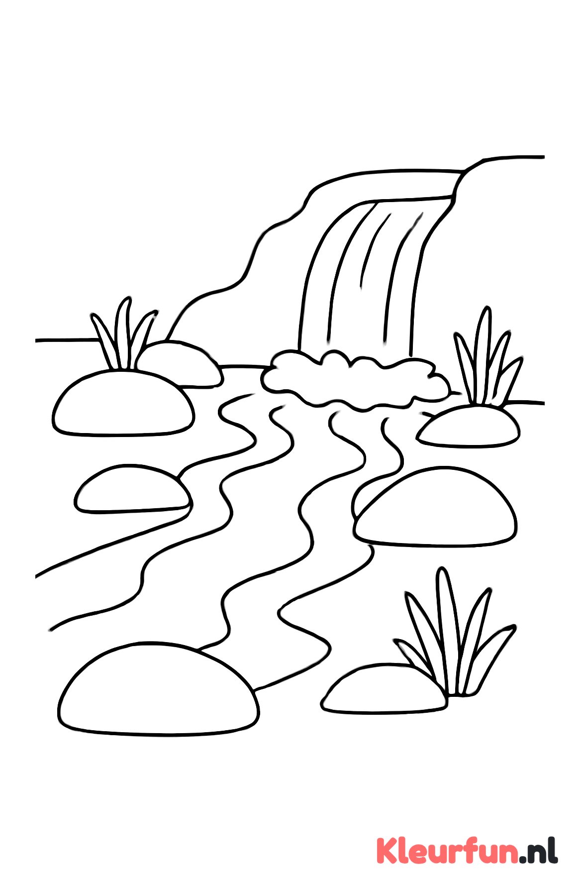 Rivier met waterval