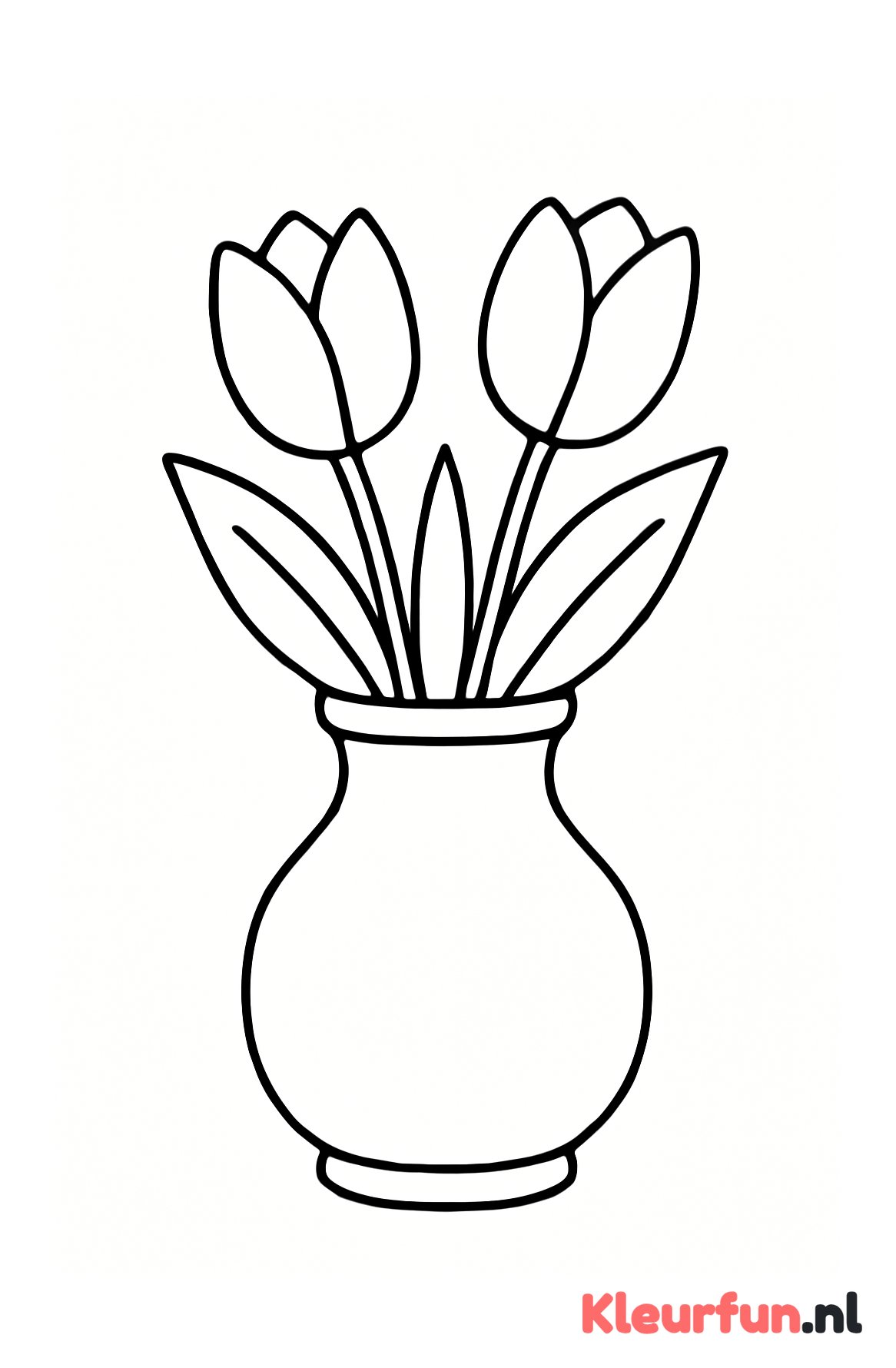 Tulpen in een vaas