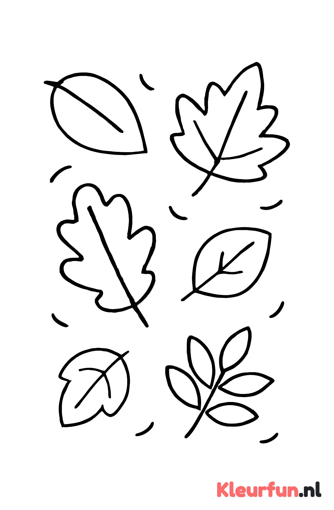Vallende herfstbladeren