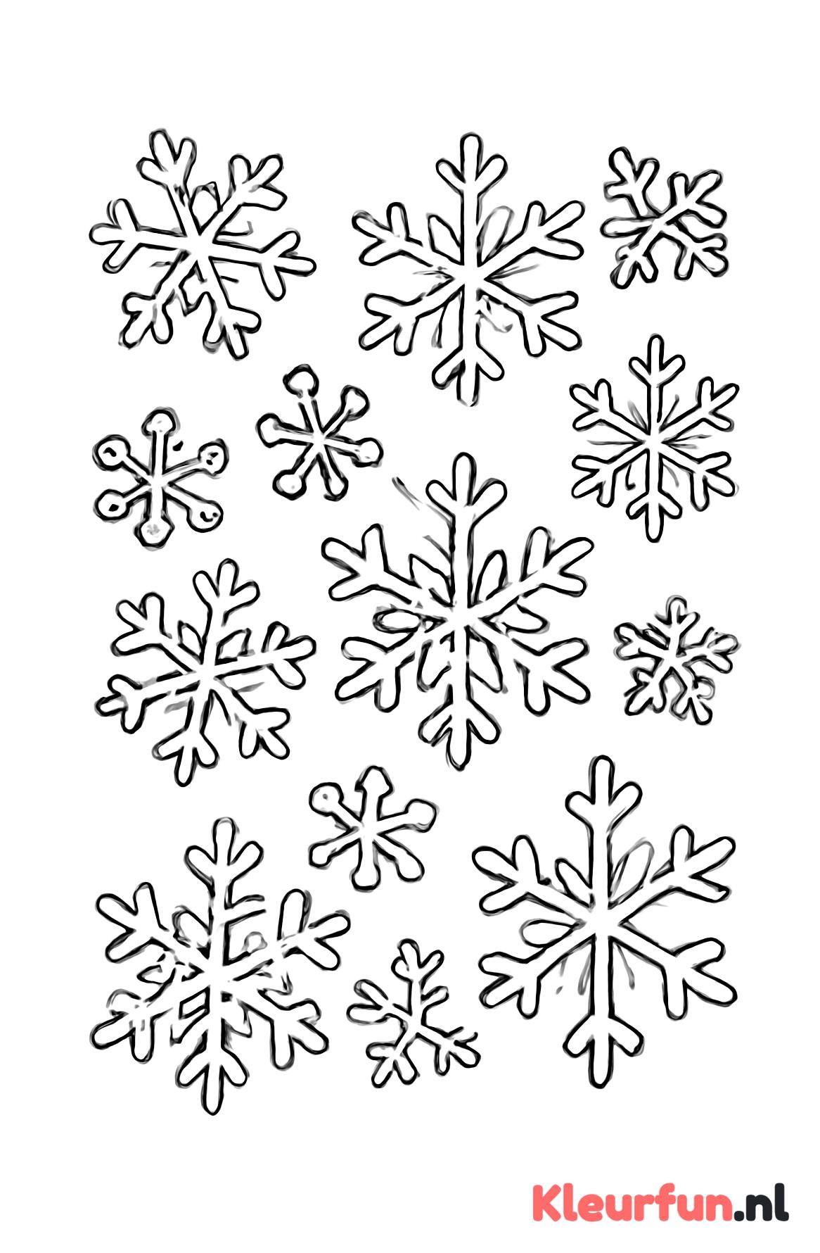 Verspreide Sneeuwvlokken Patronen