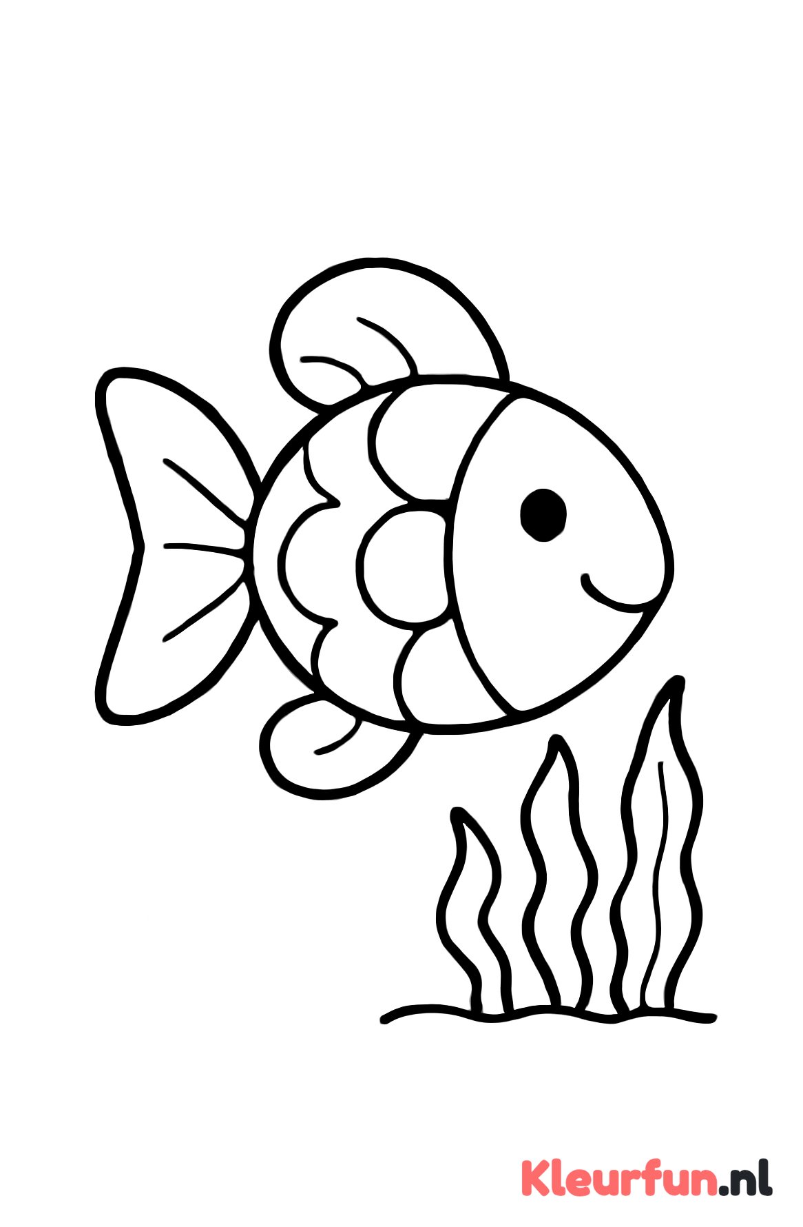 Vis tussen zeewier
