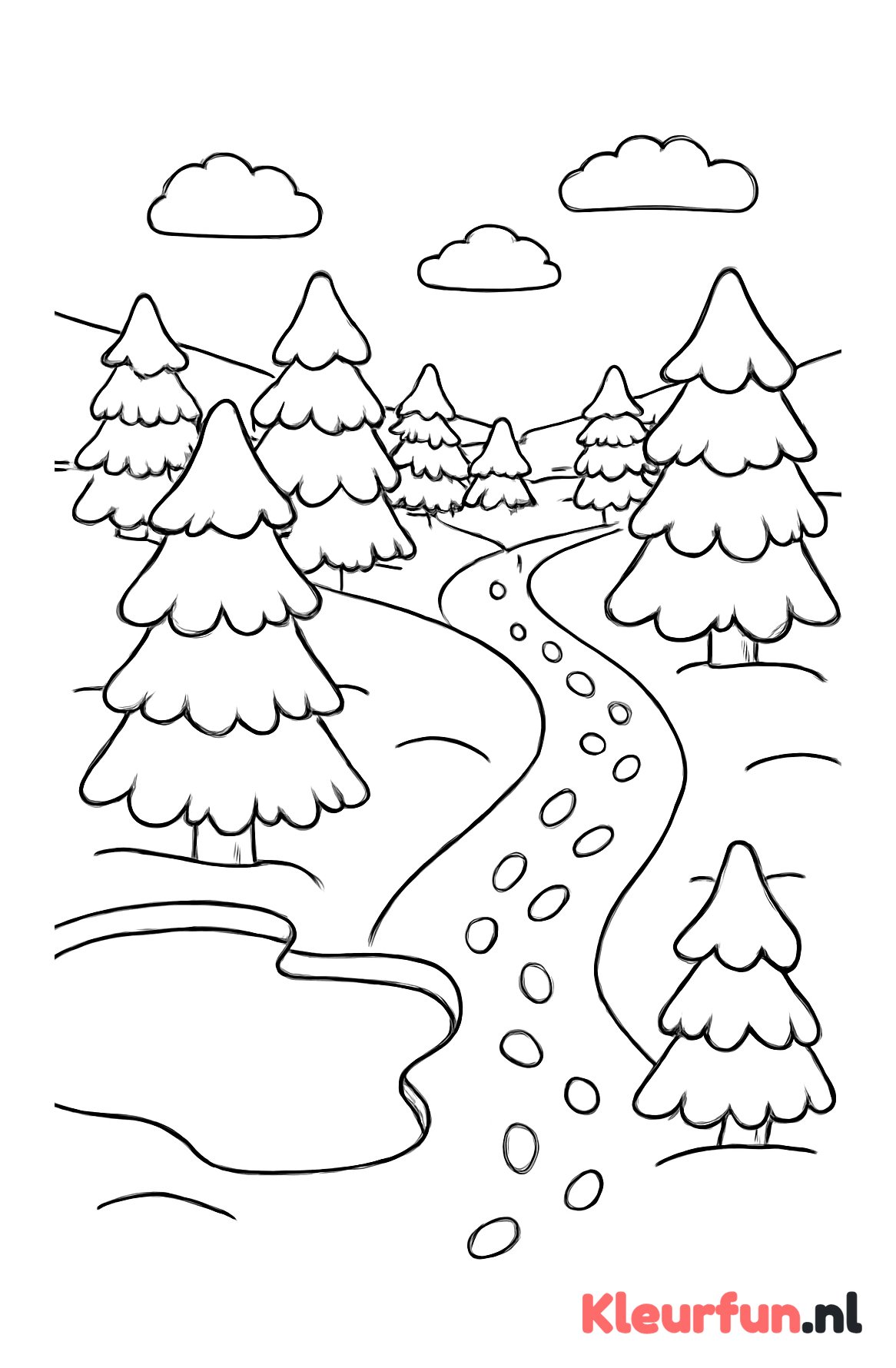 Winters boslandschap