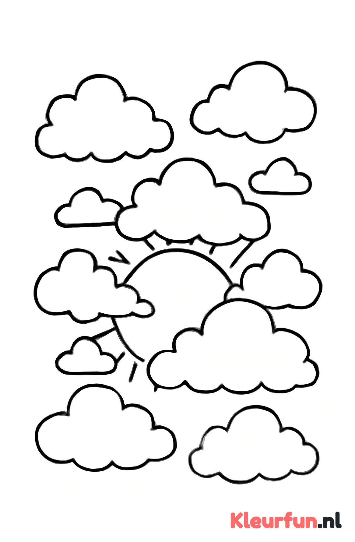 Wolken bedekken de zon