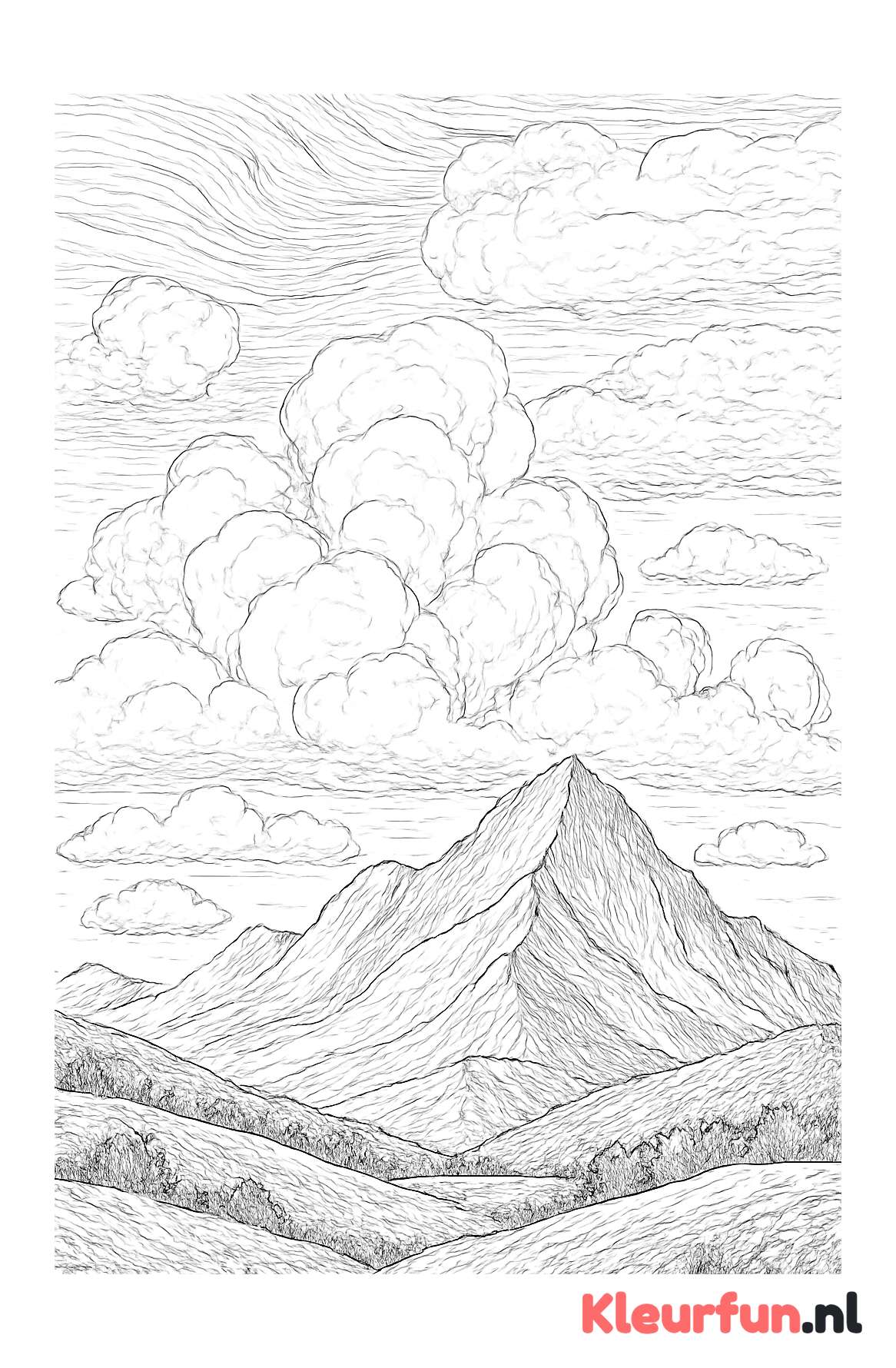 Gedetailleerd Wolkenlandschap
