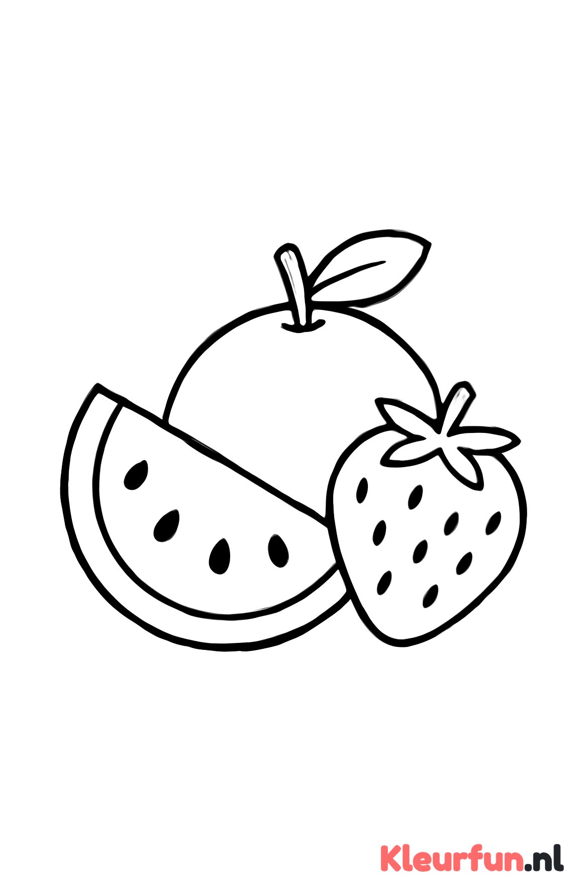 Groot zomers fruit voor peuters