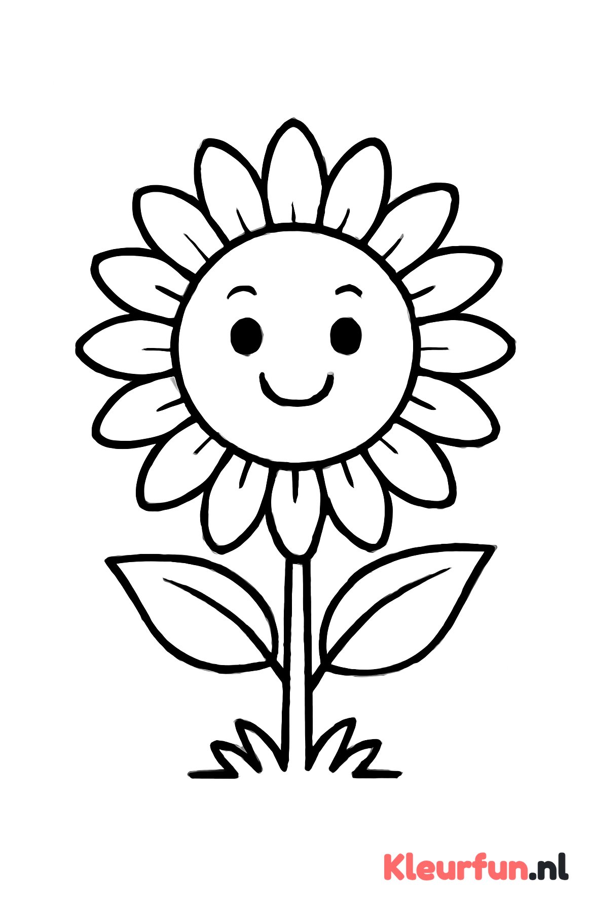 Zonnebloem met Gezicht