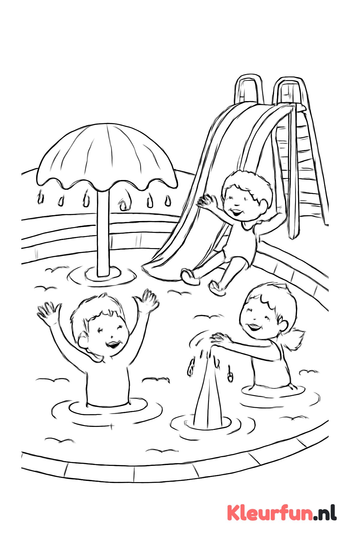 Zwembad met Waterspelen