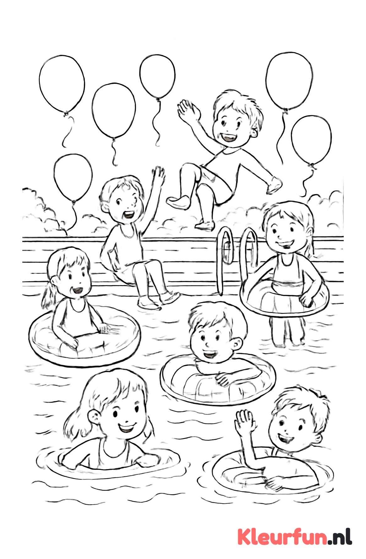 Zwembadfeest met Kinderen
