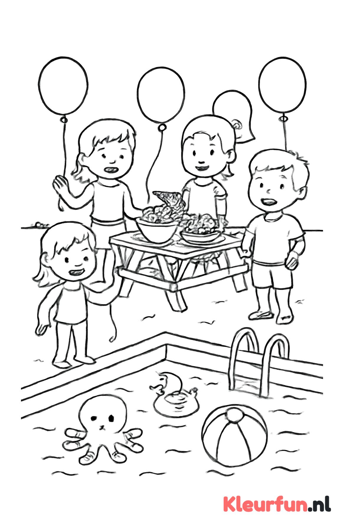 Zwembadfeest met Kinderen