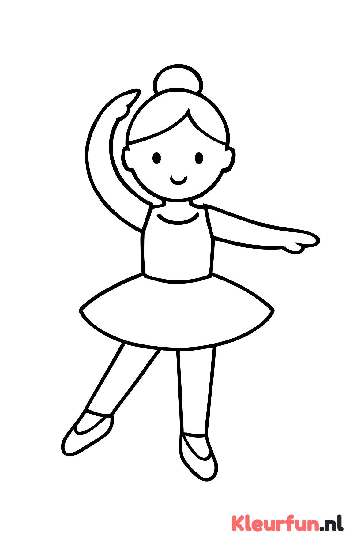 Ballerina in basis pose