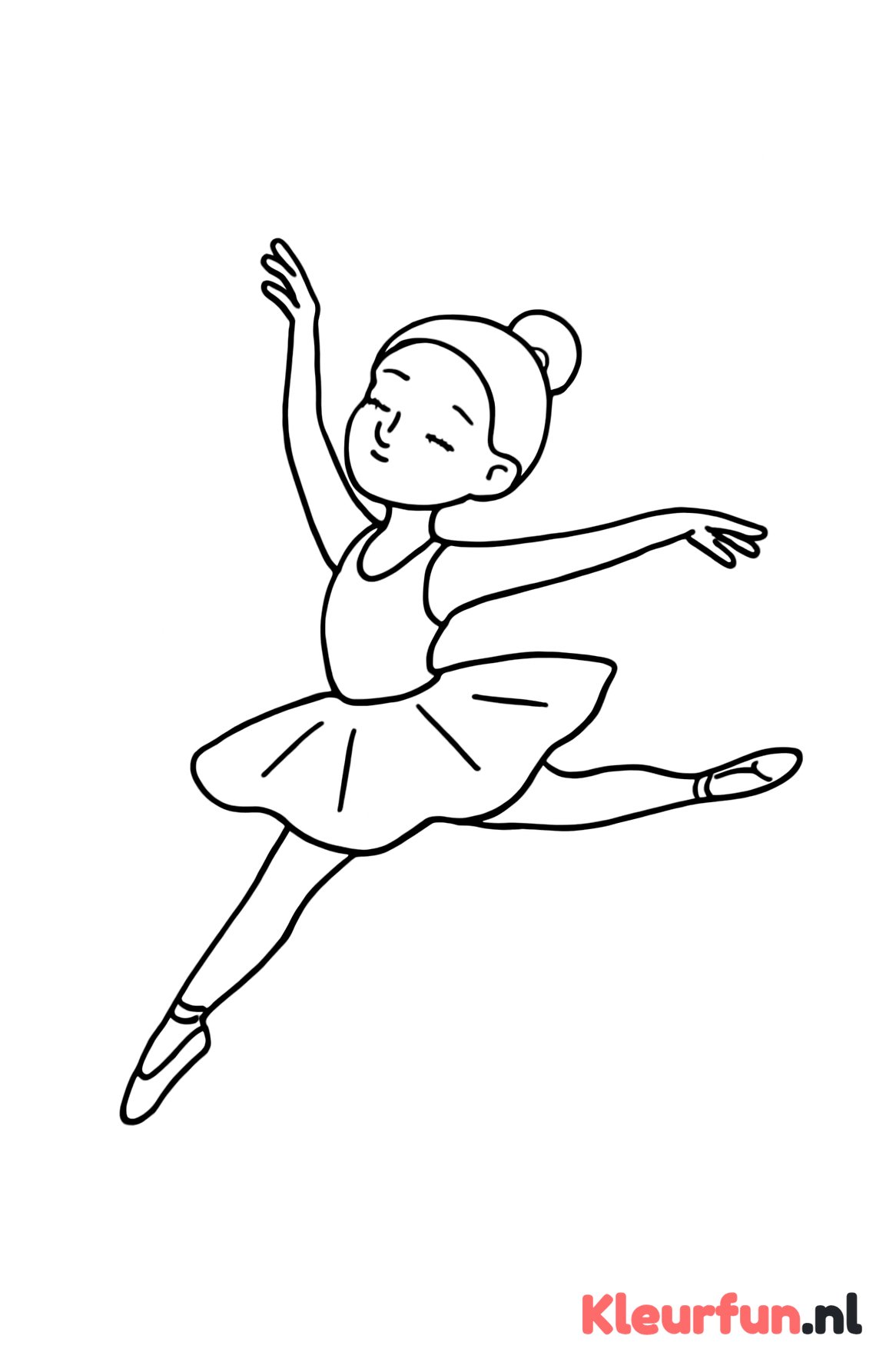 Ballerina maakt sprong