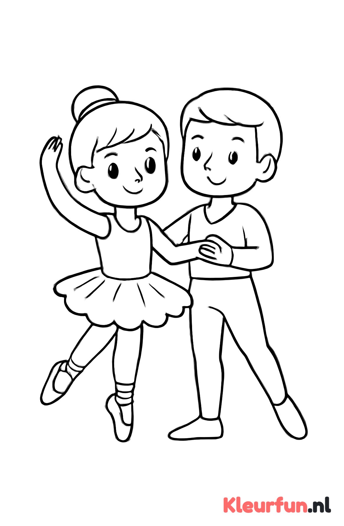Ballet partnerdans met twee dansers