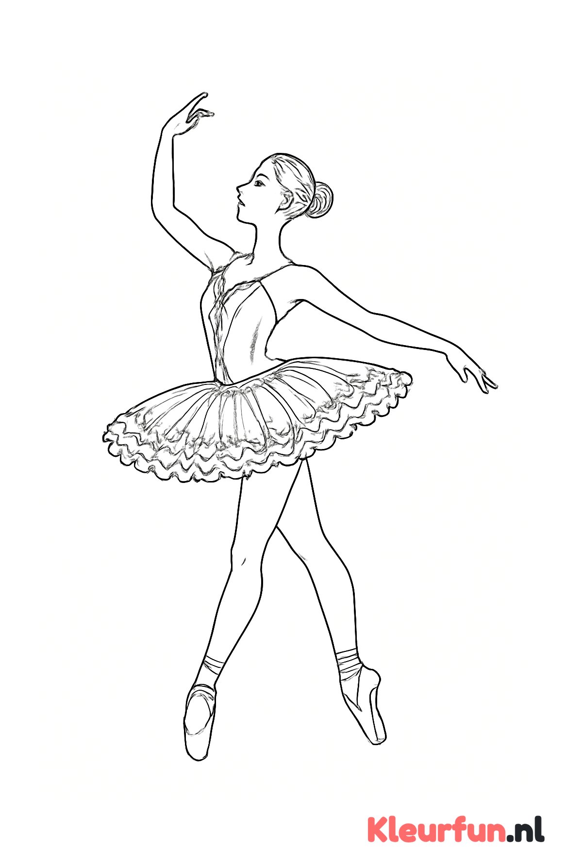 Balletdanseres in elegante pose