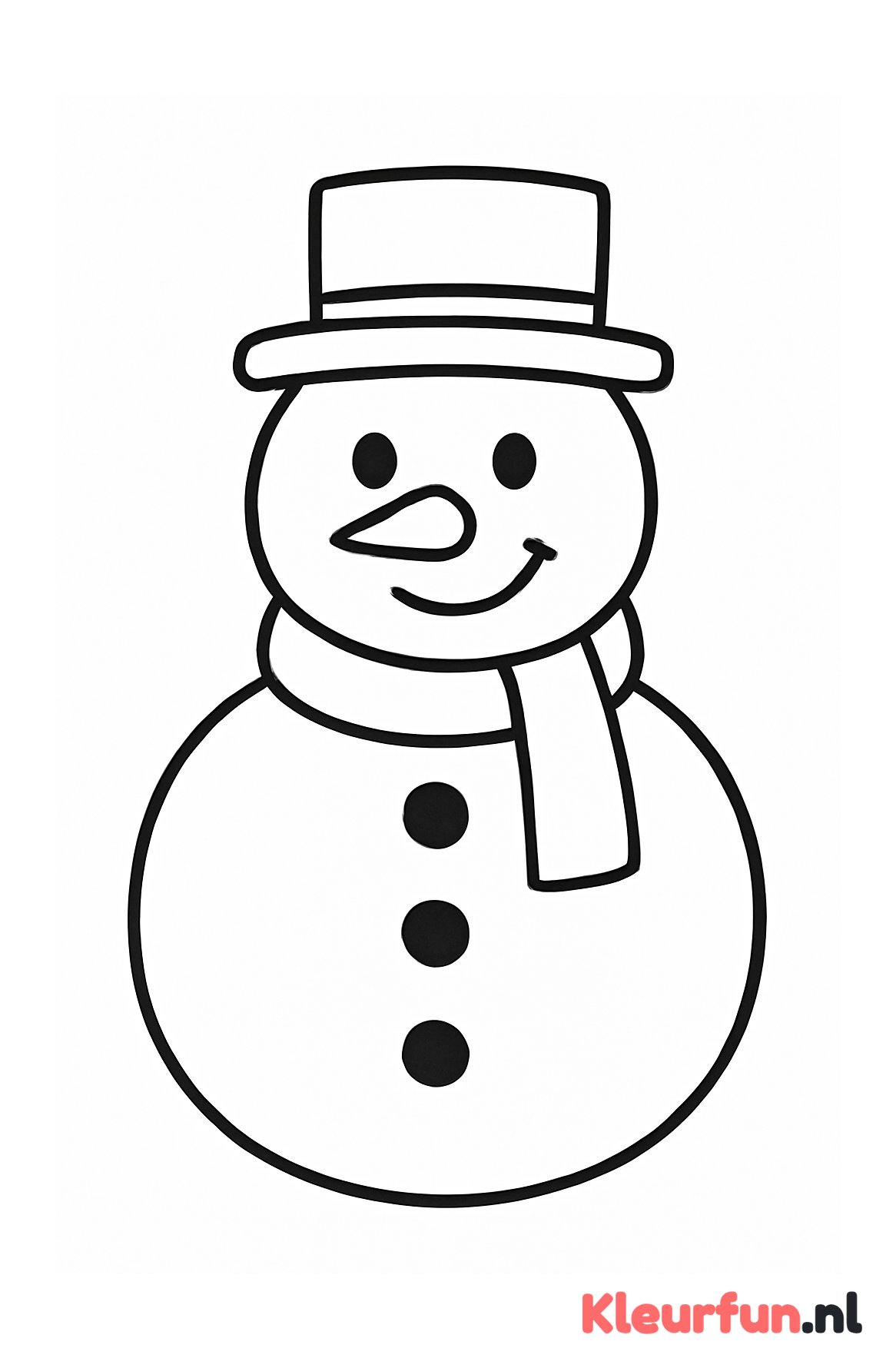 Eenvoudige grote sneeuwpop