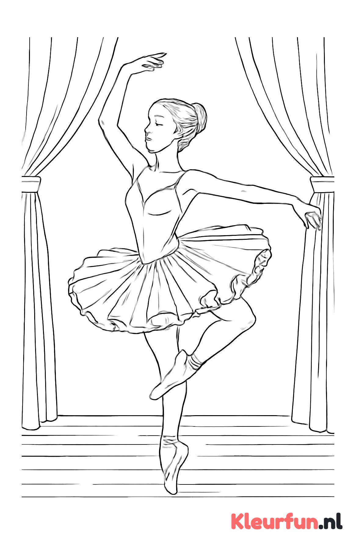 Elegante ballerina in pirouette