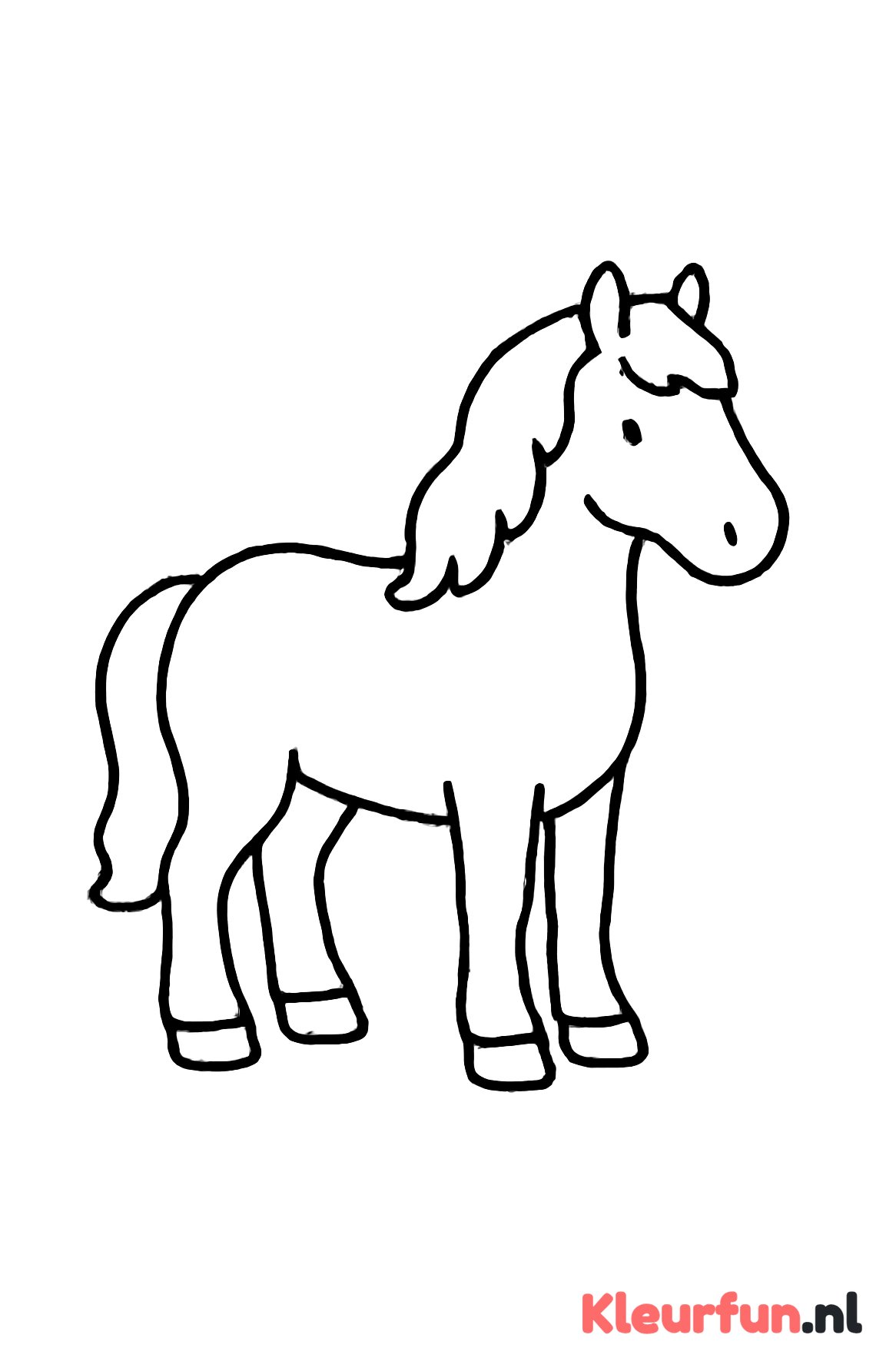 Eenvoudig Fries paard